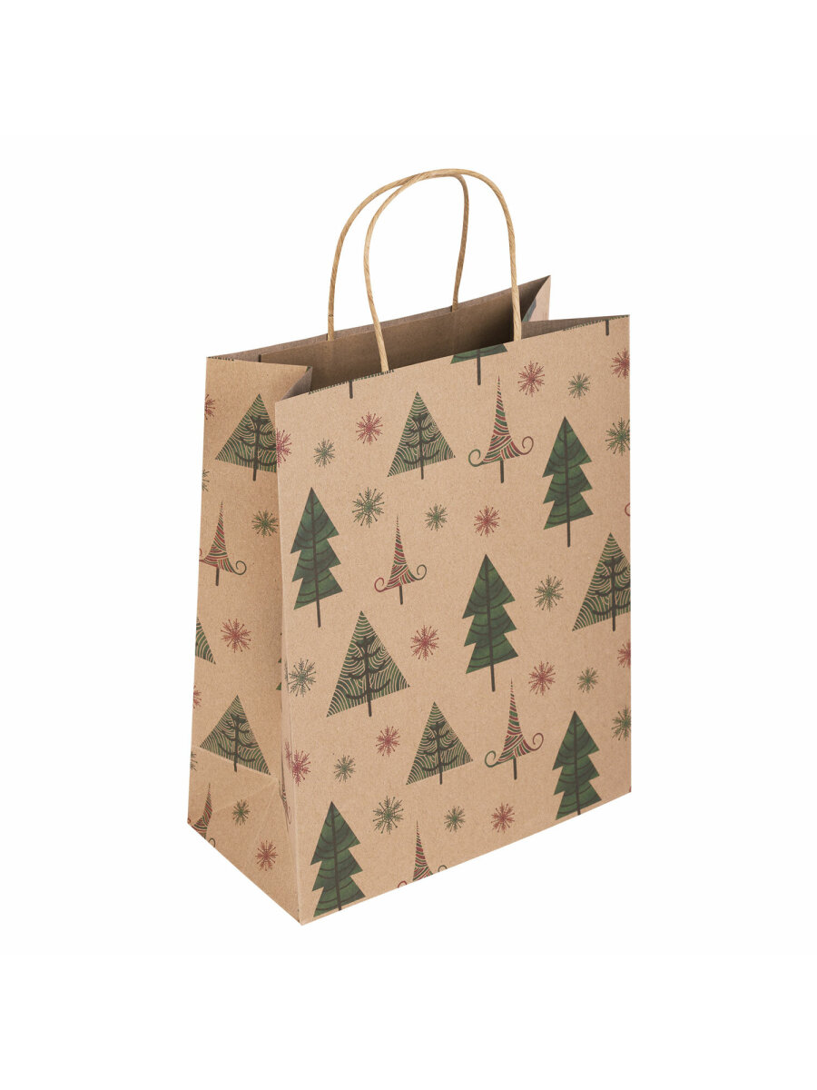 Подарочный пакет Золотая сказка новогодний для упаковки подарков - фото 2