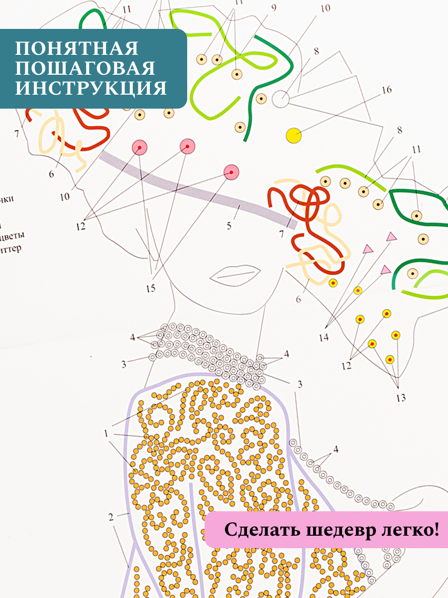 Картина из страз Волшебная мастерская Грация - фото 6