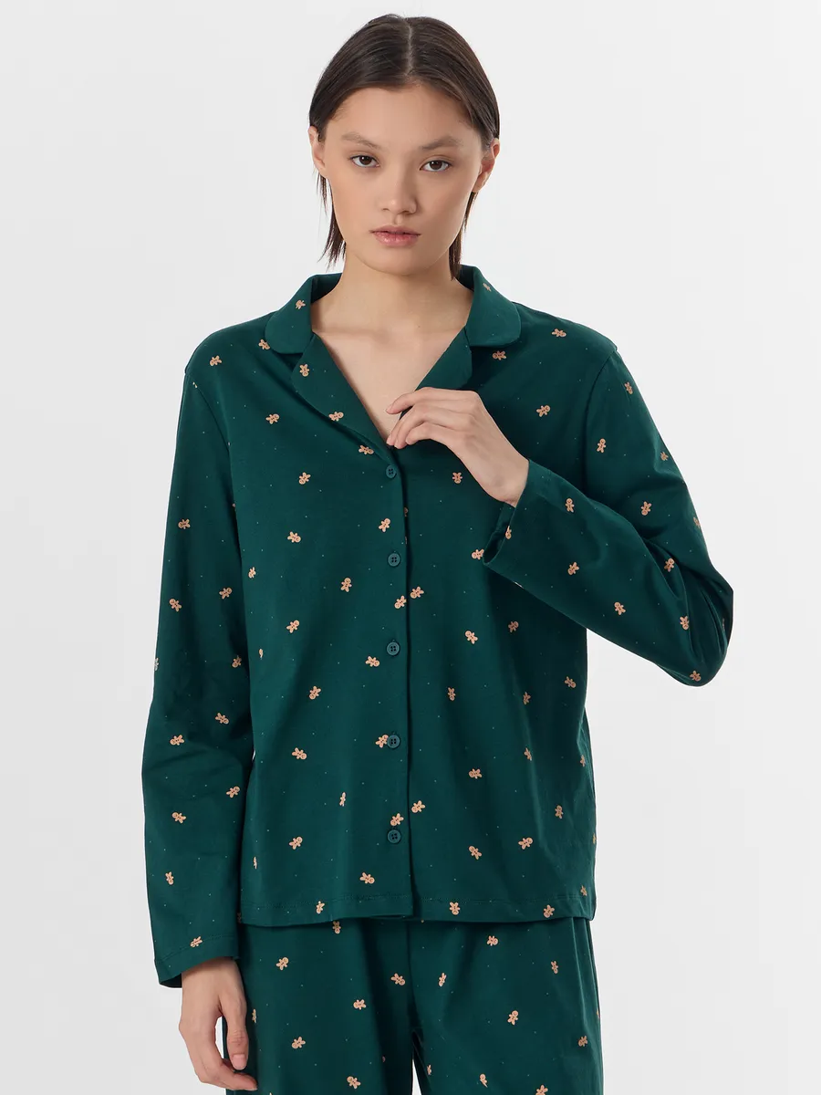 Пижама Mark Formelle (Марк Формэль) 592633/печеньки на т.зеленом - фото 5