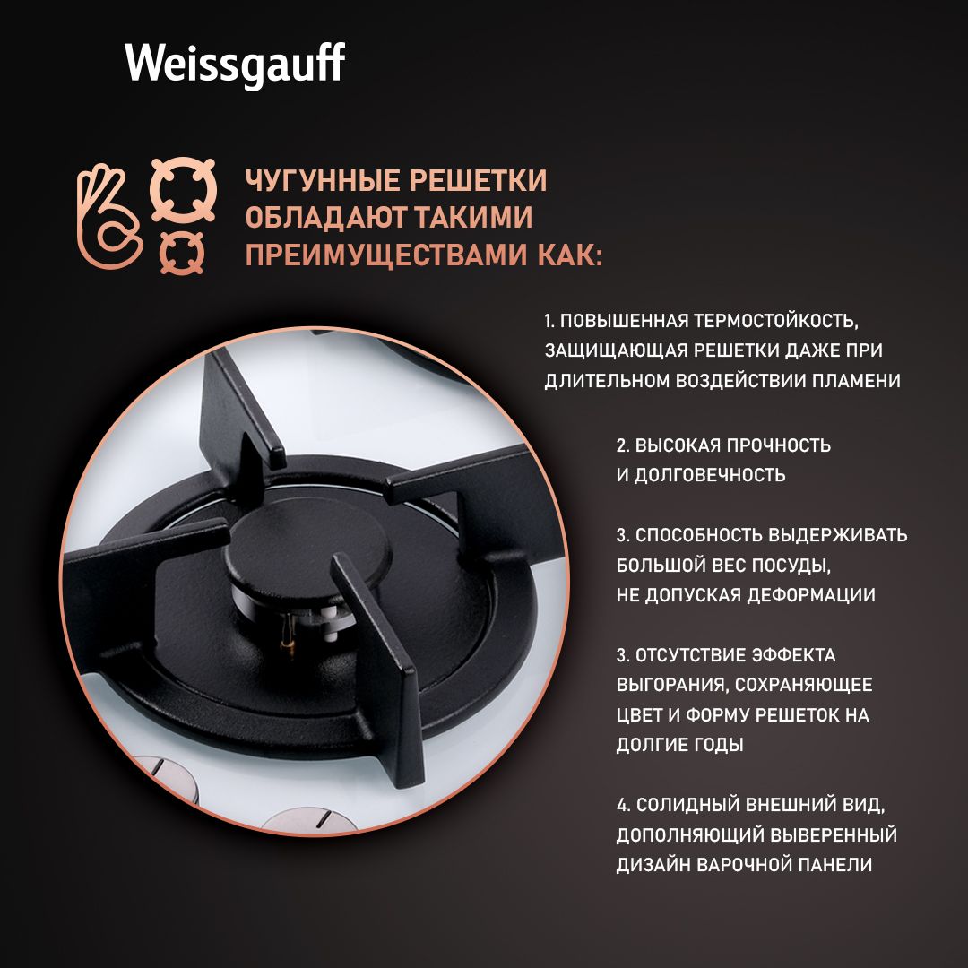 Варочная панель WEISSGAUFF HGG 640_ - фото 6