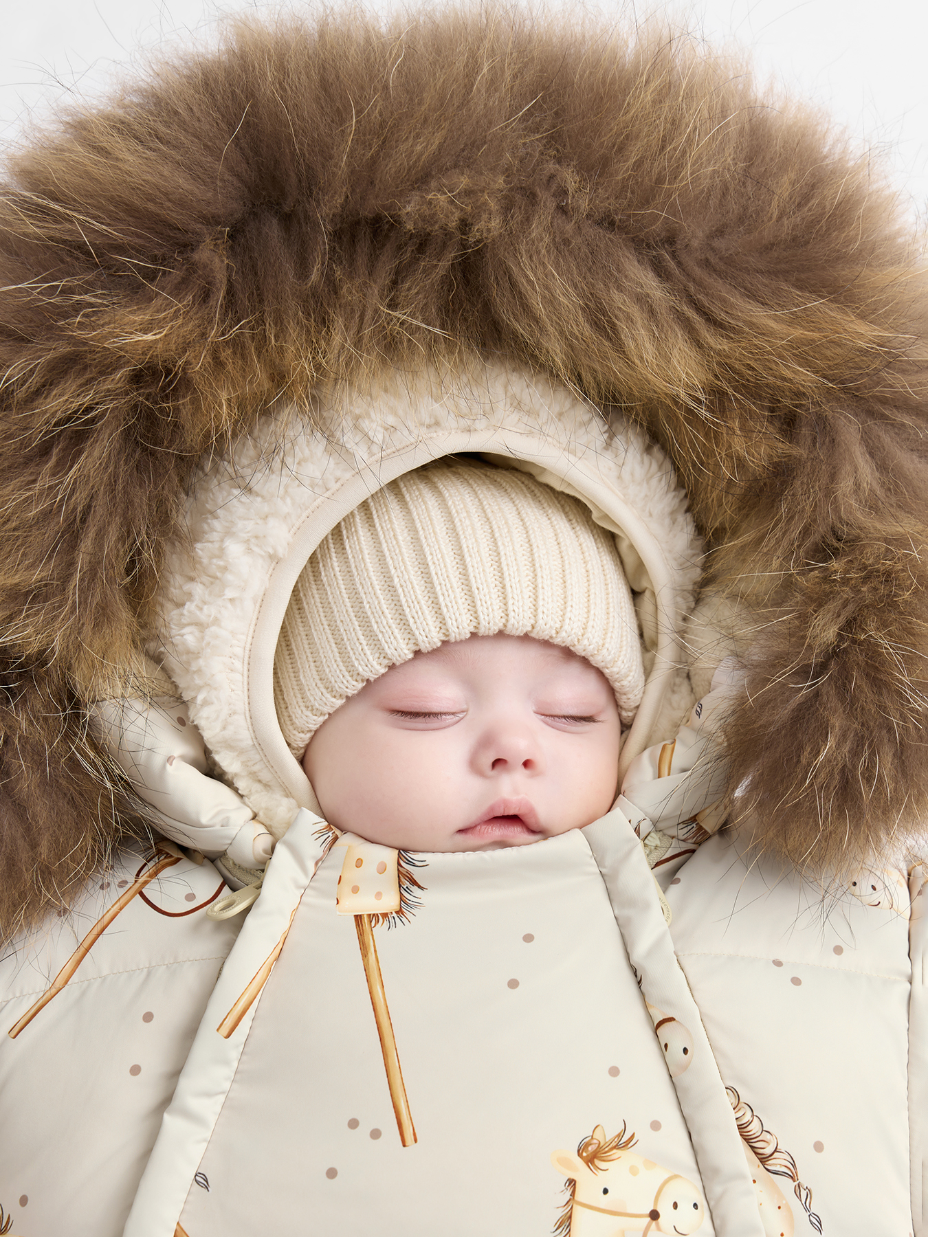 Конверт в коляску Happy Baby бежевый - фото 2
