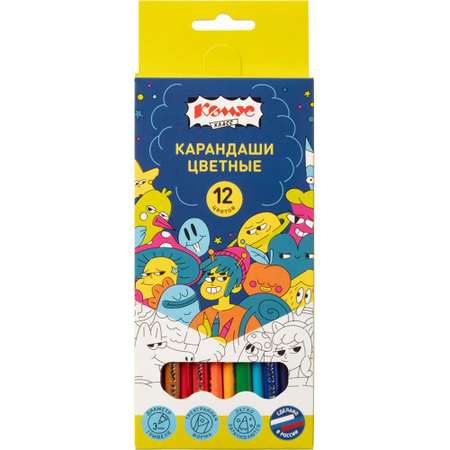 Карандаши цветные Комус 12 шт.