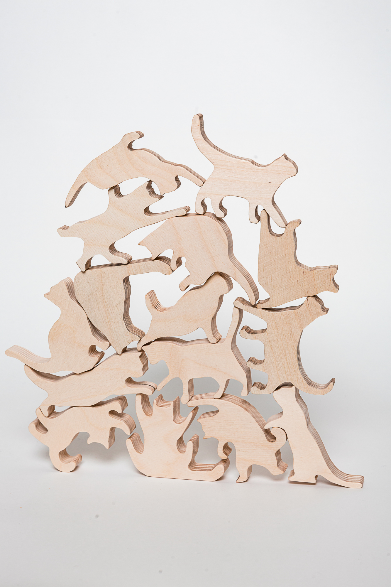 Настольная игра Wood Kubik Башня-балансир Кошки акробаты - фото 17