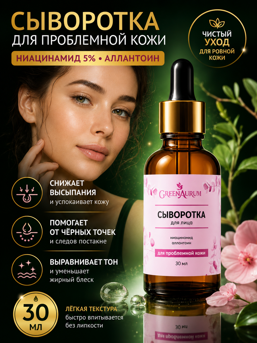 Сыворотка GREENAURUM 30 мл - фото 1