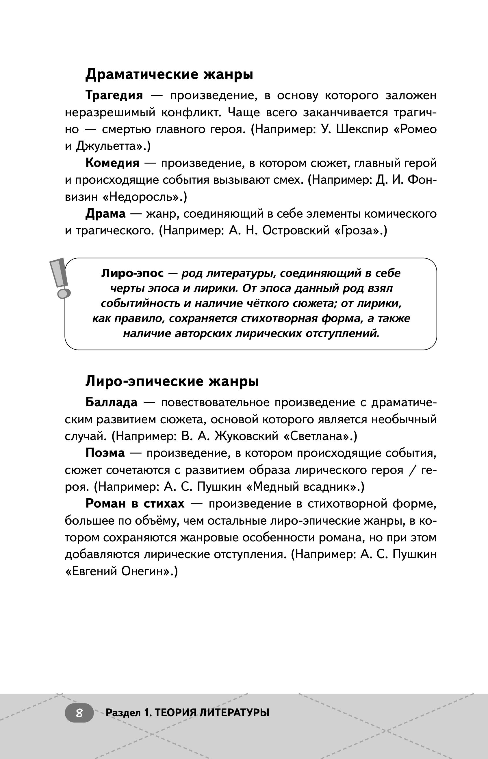 Книга Эксмо ЕГЭ. Литература - фото 7