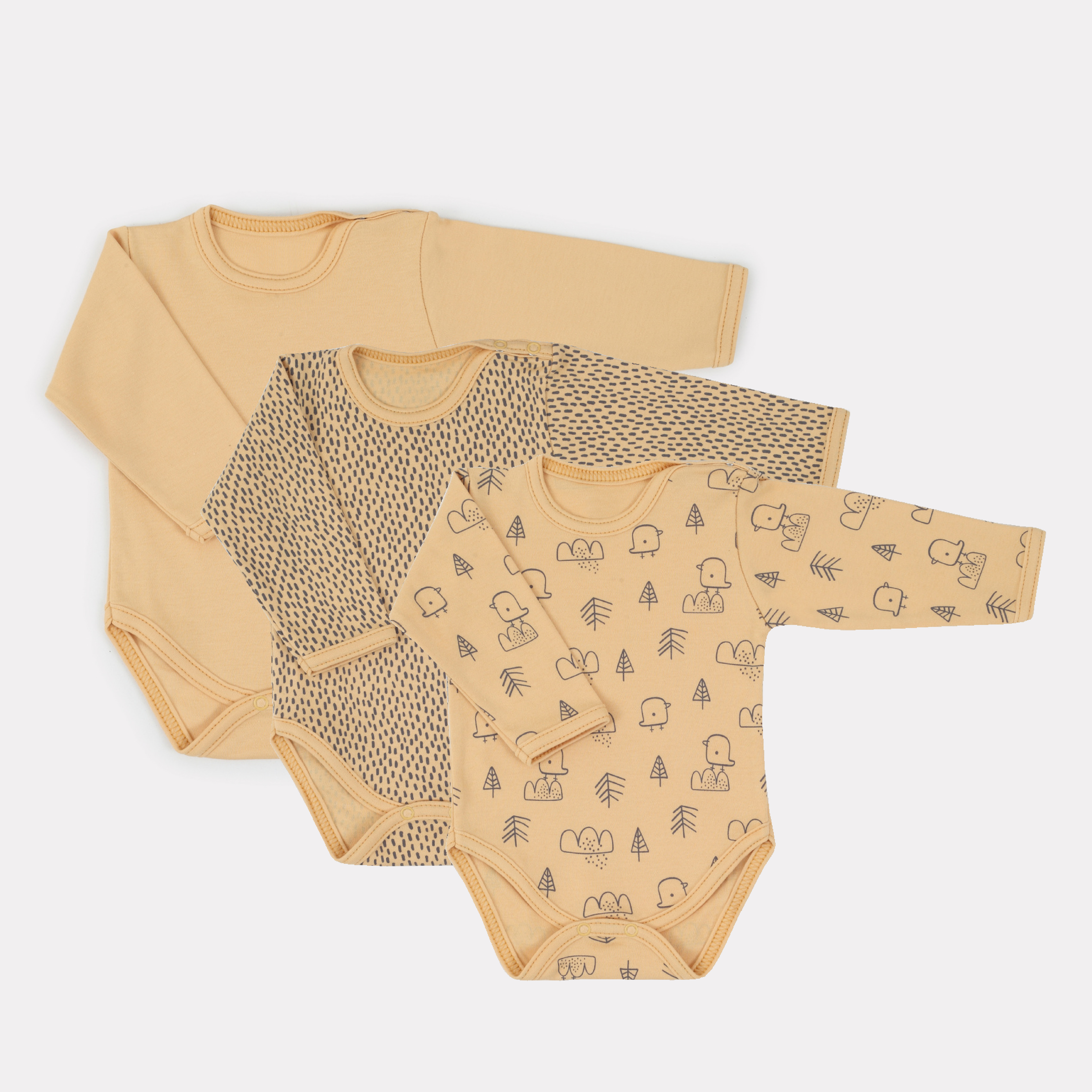 Боди 3 шт MOWbaby 4670078640789 - фото 1