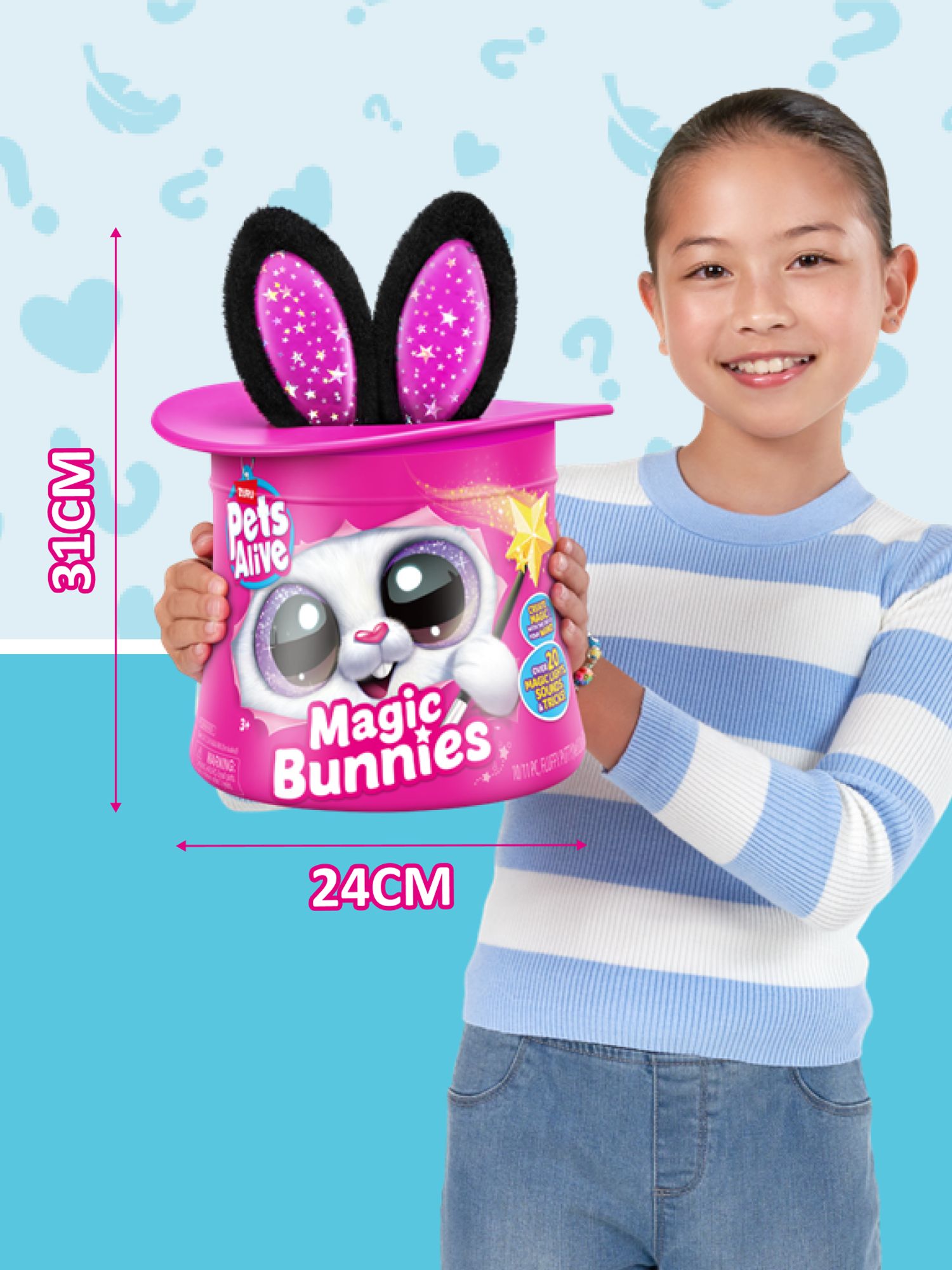 Мягкая игрушка Zuru Pets Alive зайка Magic Bunny - фото 2