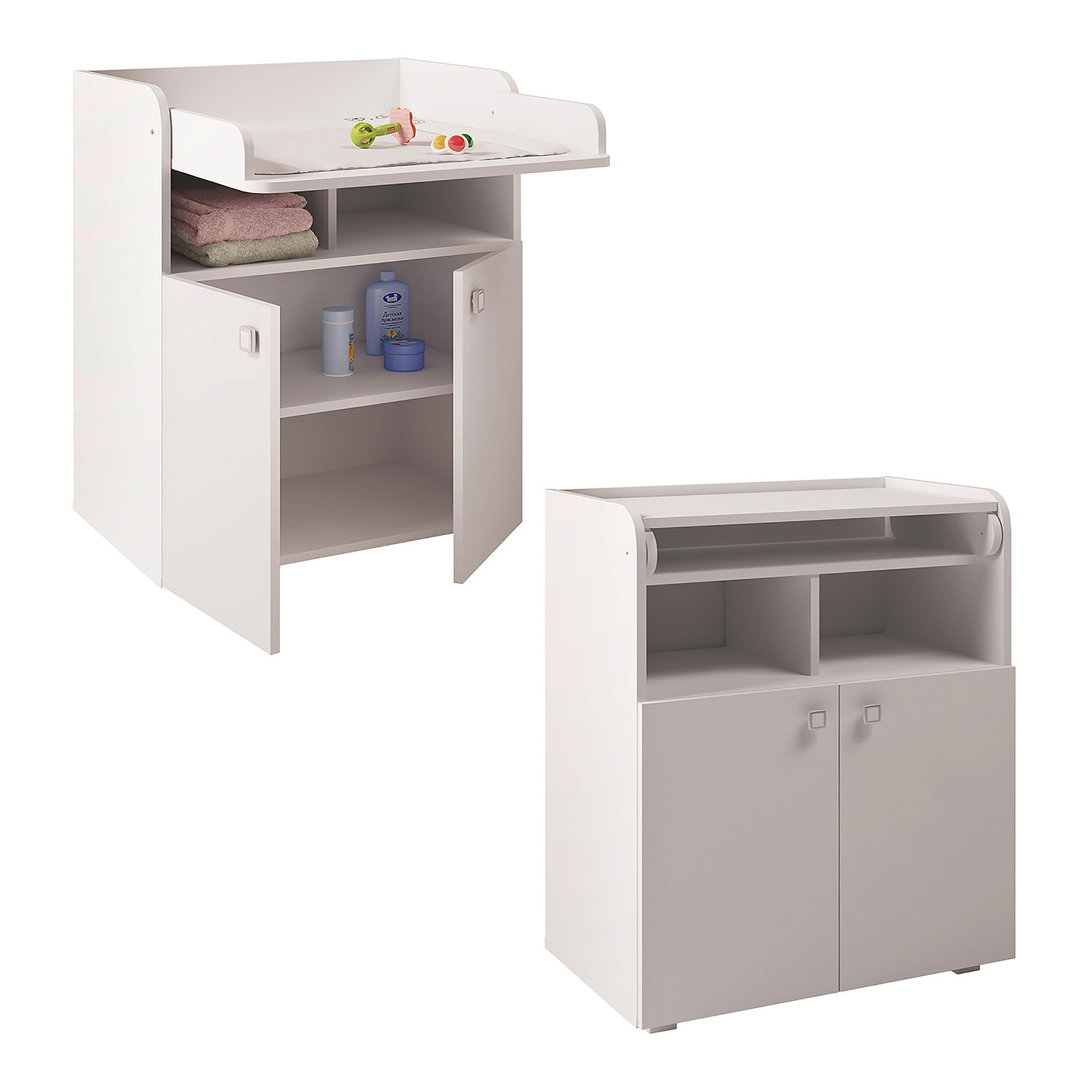 Комод Polini kids Simple 1270 Белый - фото 4