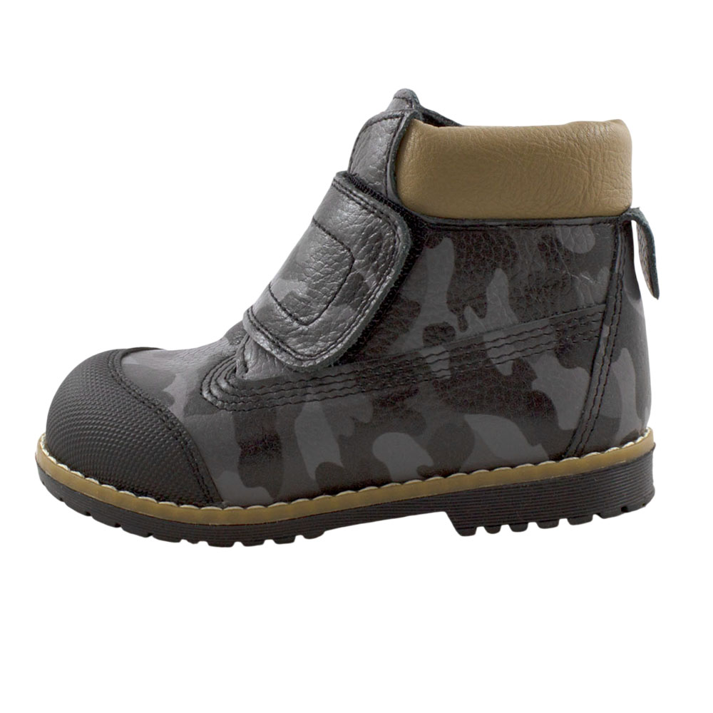Ботинки BEST.A M505/1-67R-BA BEST.A Ботинки для мальчика,чёрный камуф кожа - фото 1
