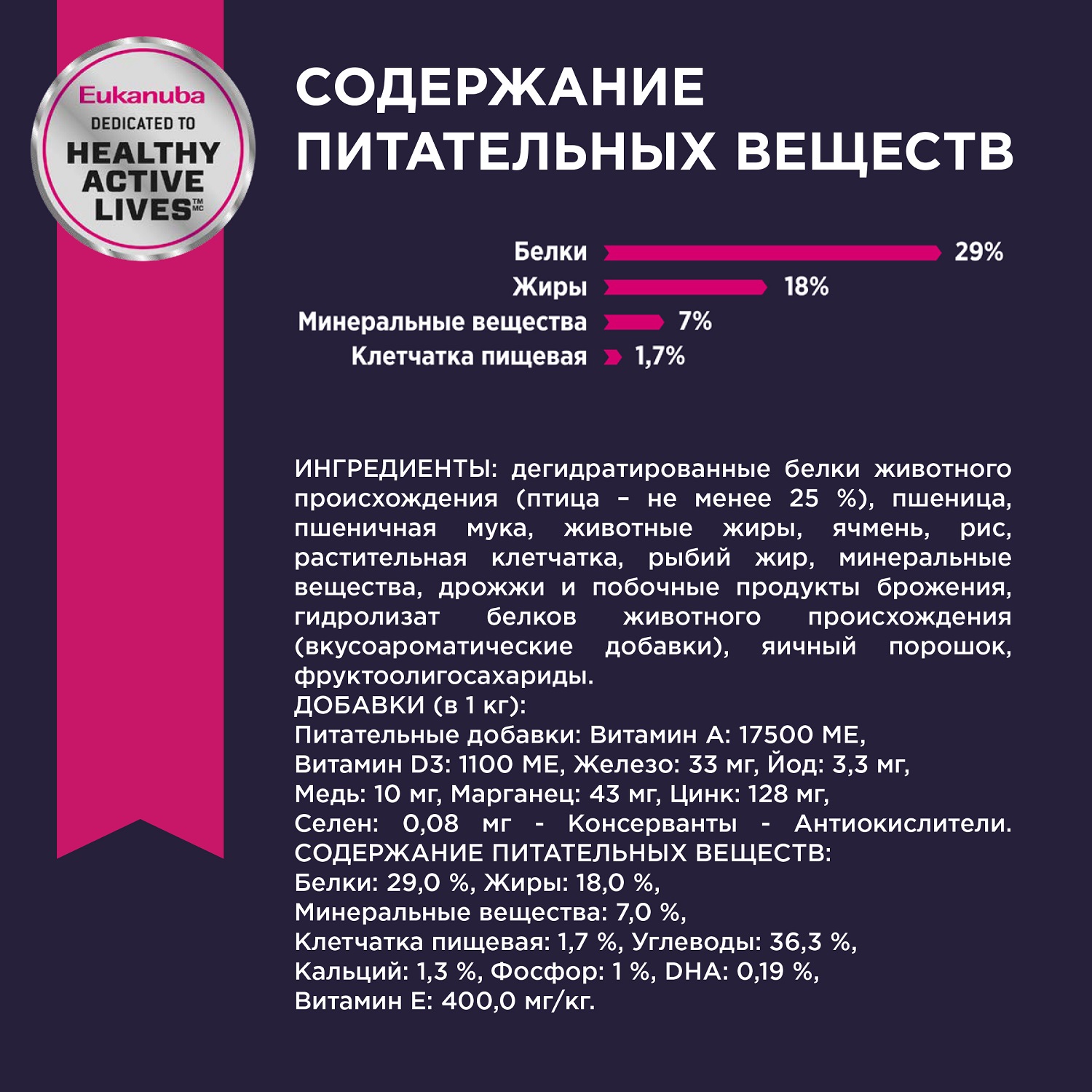 Корм Eukanuba Dog 3кг для щенков средних пород сухой с птицей - фото 9