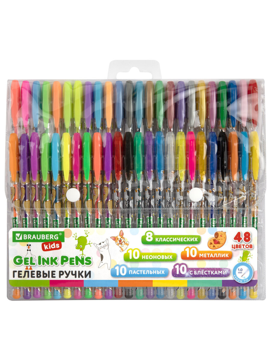 Ручка гелевая Brauberg 48 шт. - фото 2