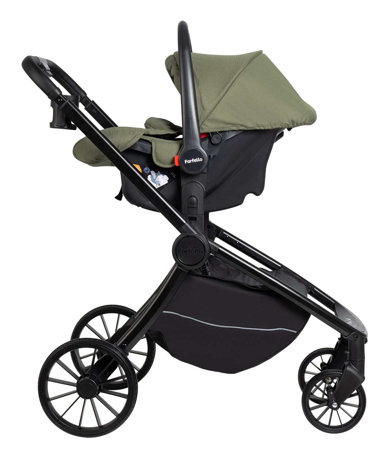 Коляска 3в1 Farfello Baby shell хаки - фото 26