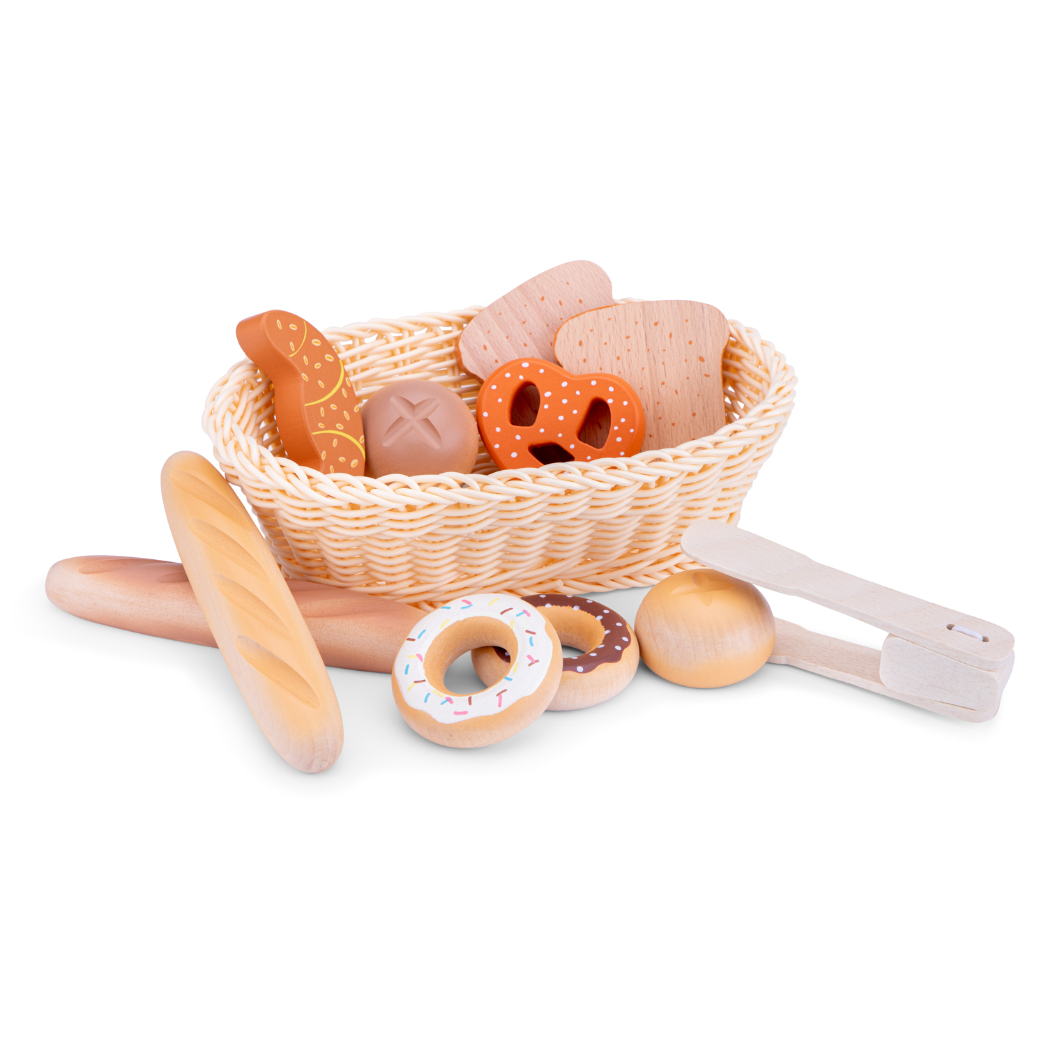 Игровой набор New Classic Toys продукты, тележки и корзинки - фото 2