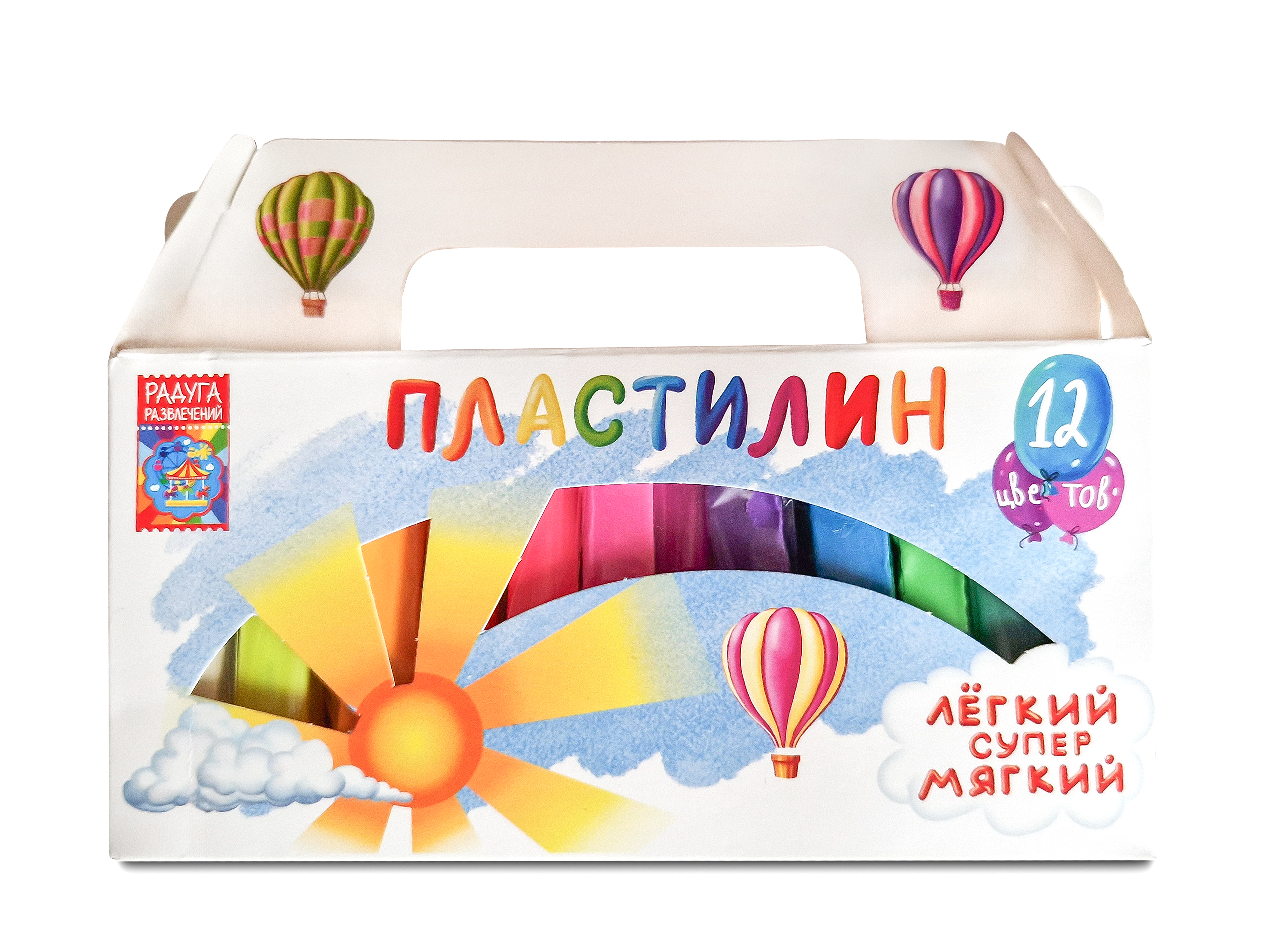 Пластилин Madliani воздушный 12 цв. - фото 1