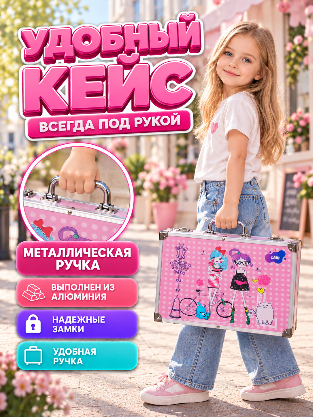 Набор для рисования LABI Девочка принцесса 147 шт. - фото 9
