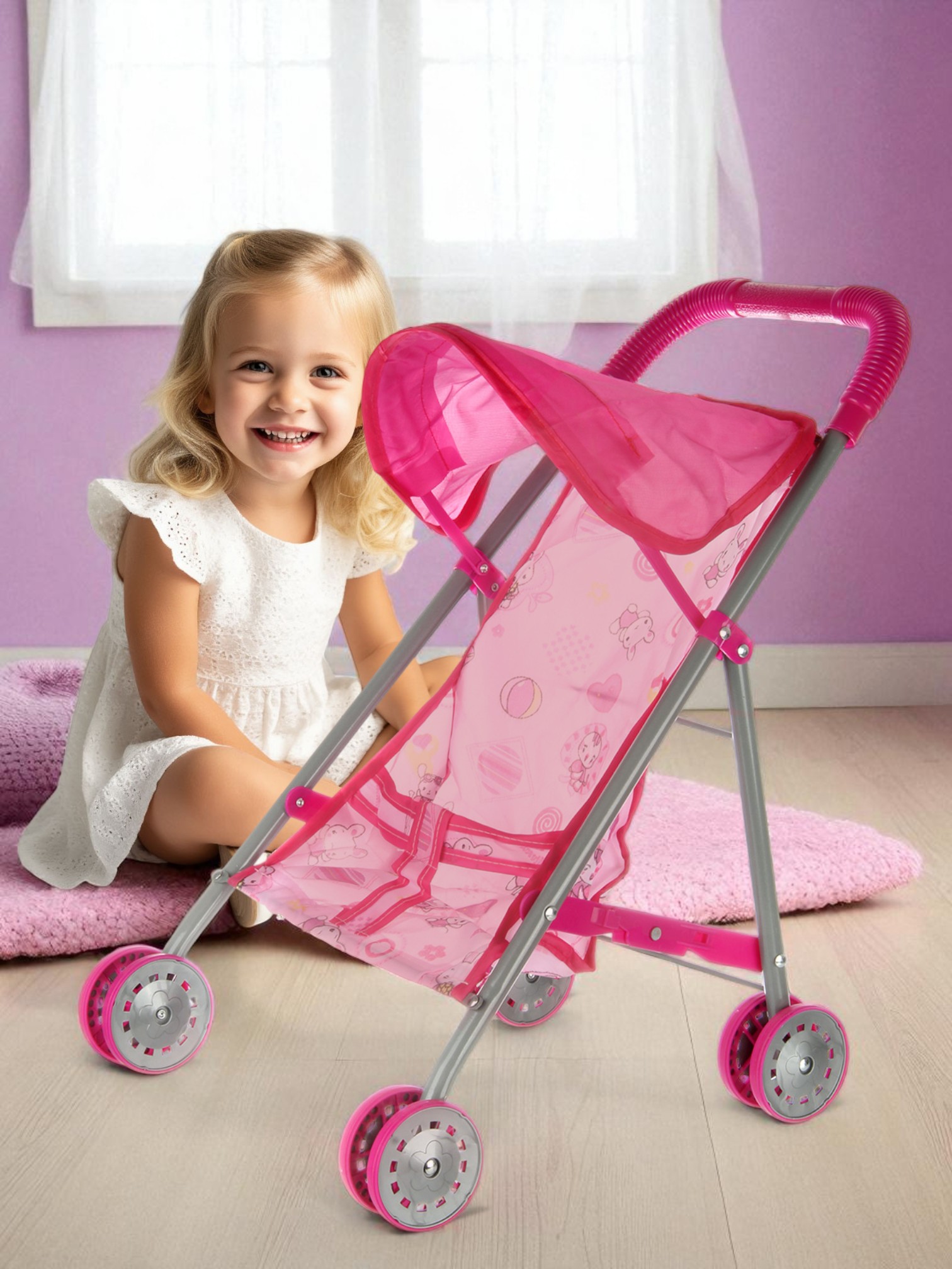 Прогулочная коляска для кукол Veld Co 135739 - фото 7