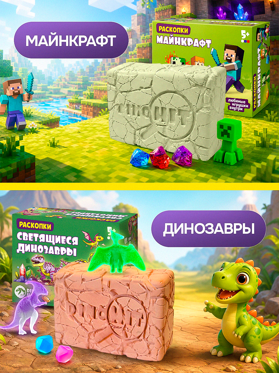 Набор для раскопок DINOHIT Хиты 4в1 - фото 7