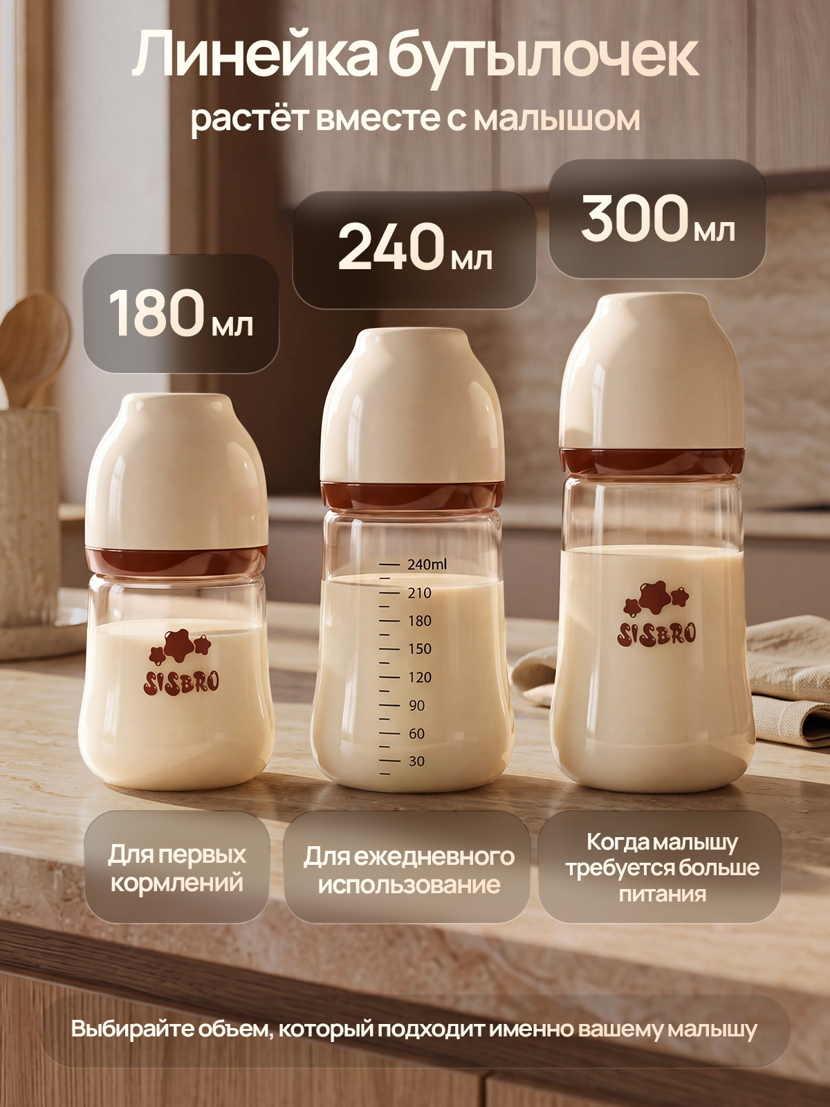 Бутылочка SISBRO 240 мл - фото 8
