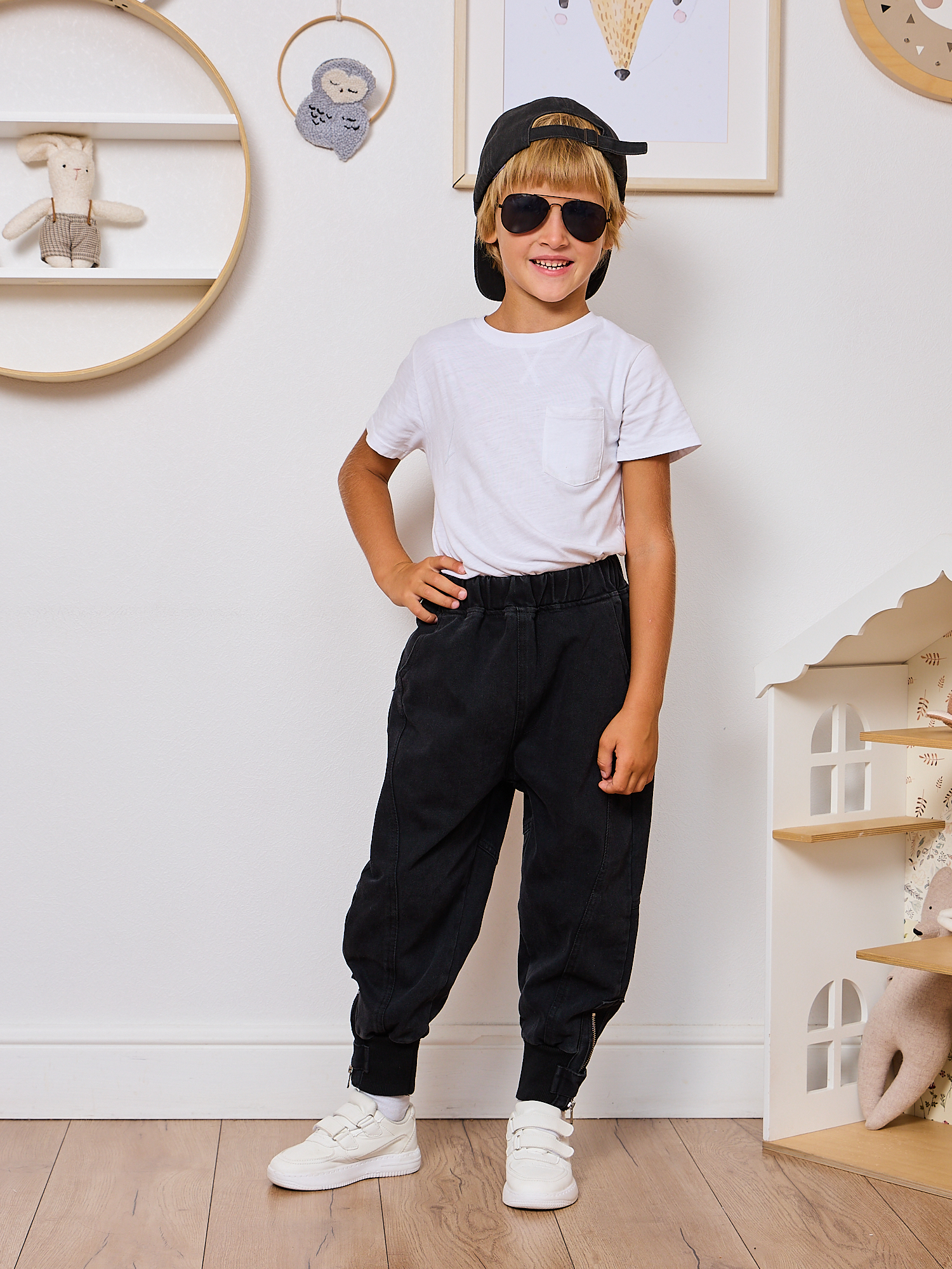 Джоггеры Artcher Jeans0014Джоггеры_черные - фото 10