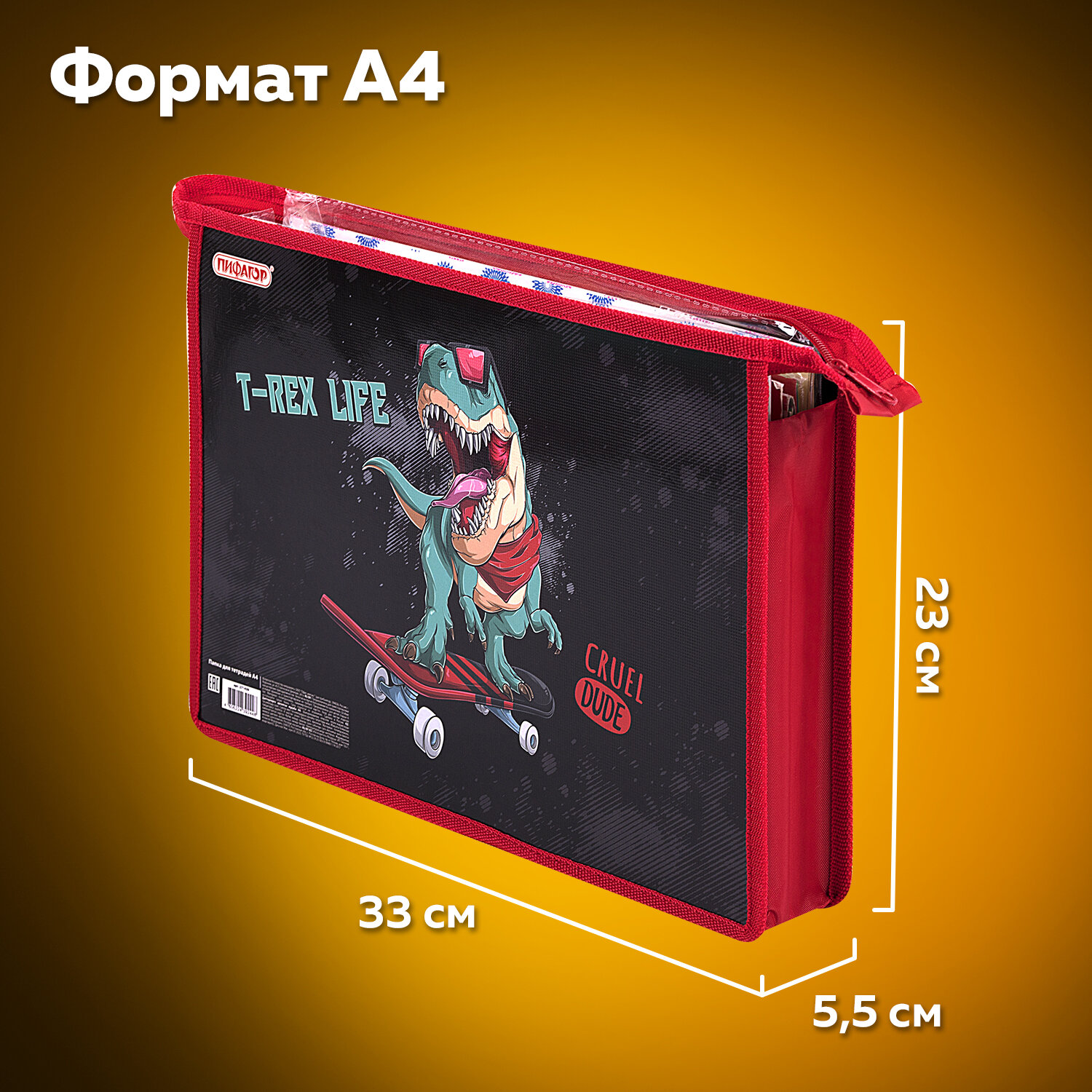 Папка для тетрадей Пифагор А4 - фото 4