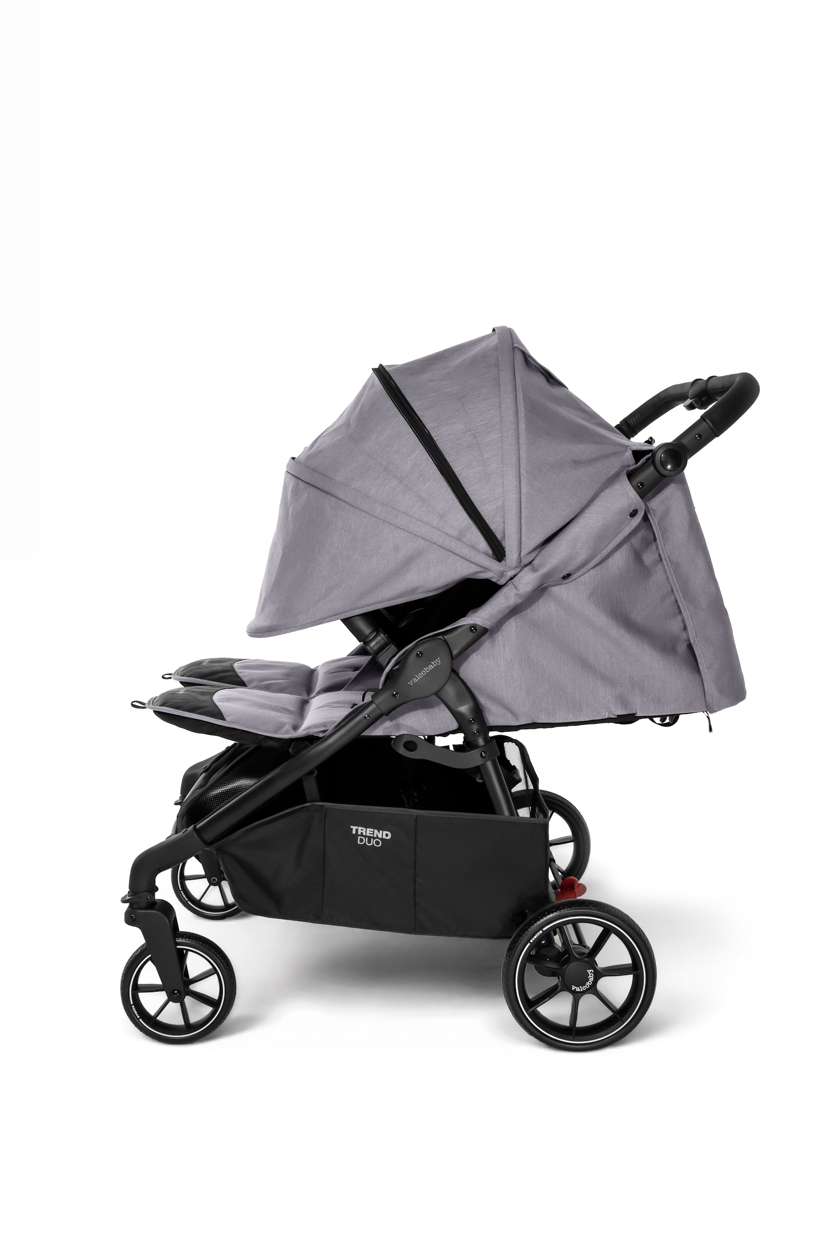 Коляска прогулочная для двойни Valco baby Snap Duo серый - фото 6