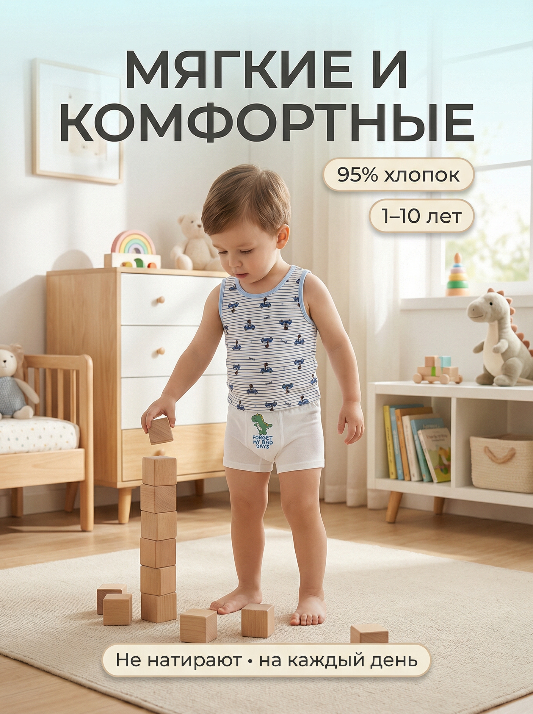 Трусы-боксеры 4 шт Bambooland Boxer-Dino - фото 11