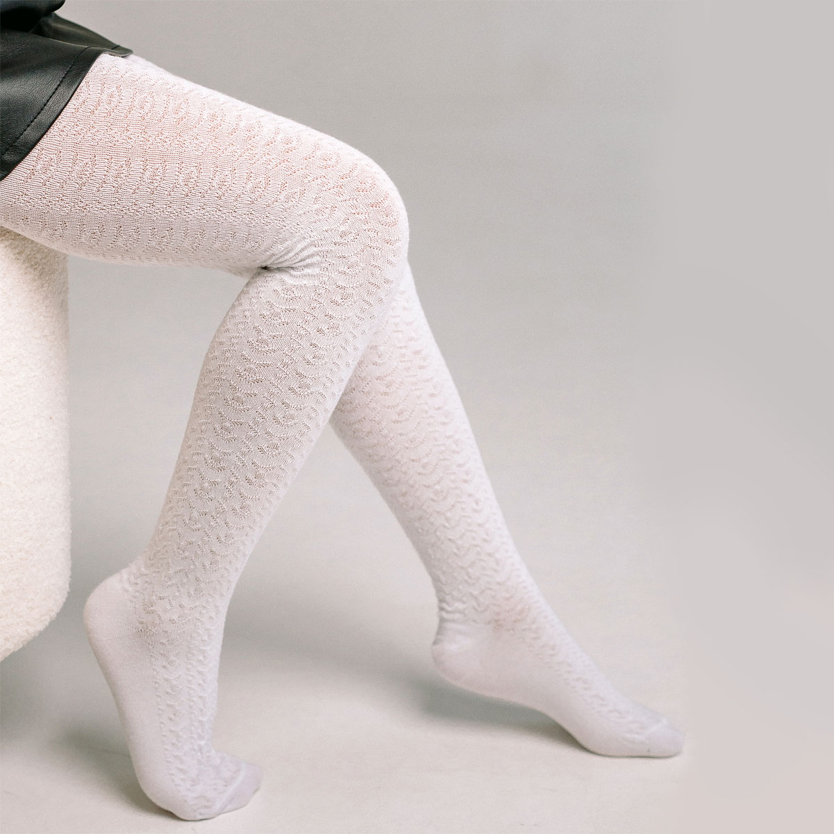 Колготки Ишимбайская чулочная фабрика WB-754 Шишечки белый 2 М - фото 6