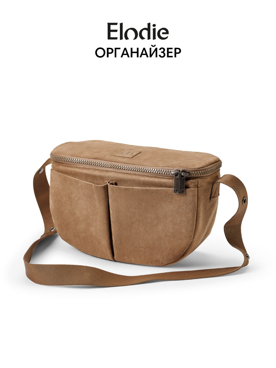 Сумка Elodie Half Moon Caramel Brown коричневый - фото 1