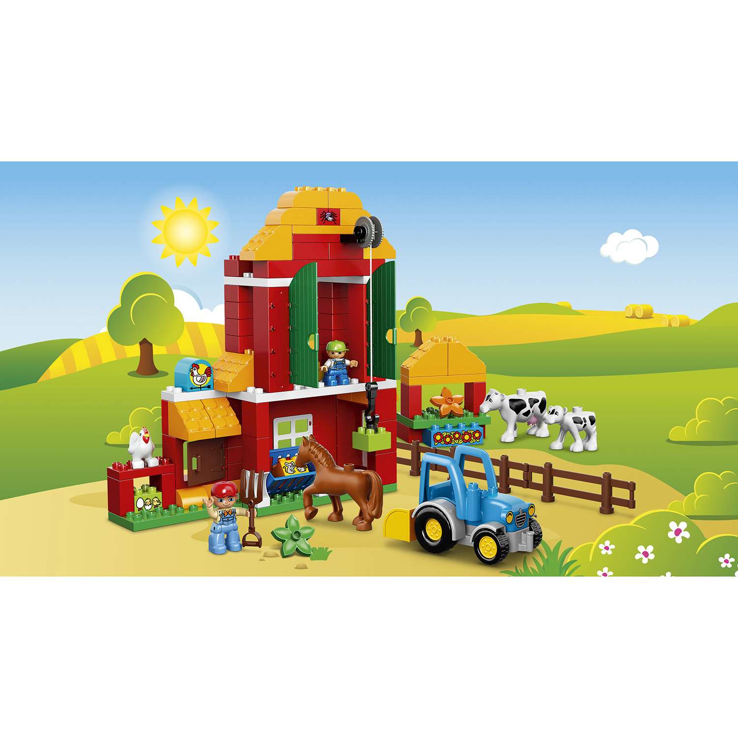 Конструктор LEGO DUPLO Большая ферма блочный - фото 4
