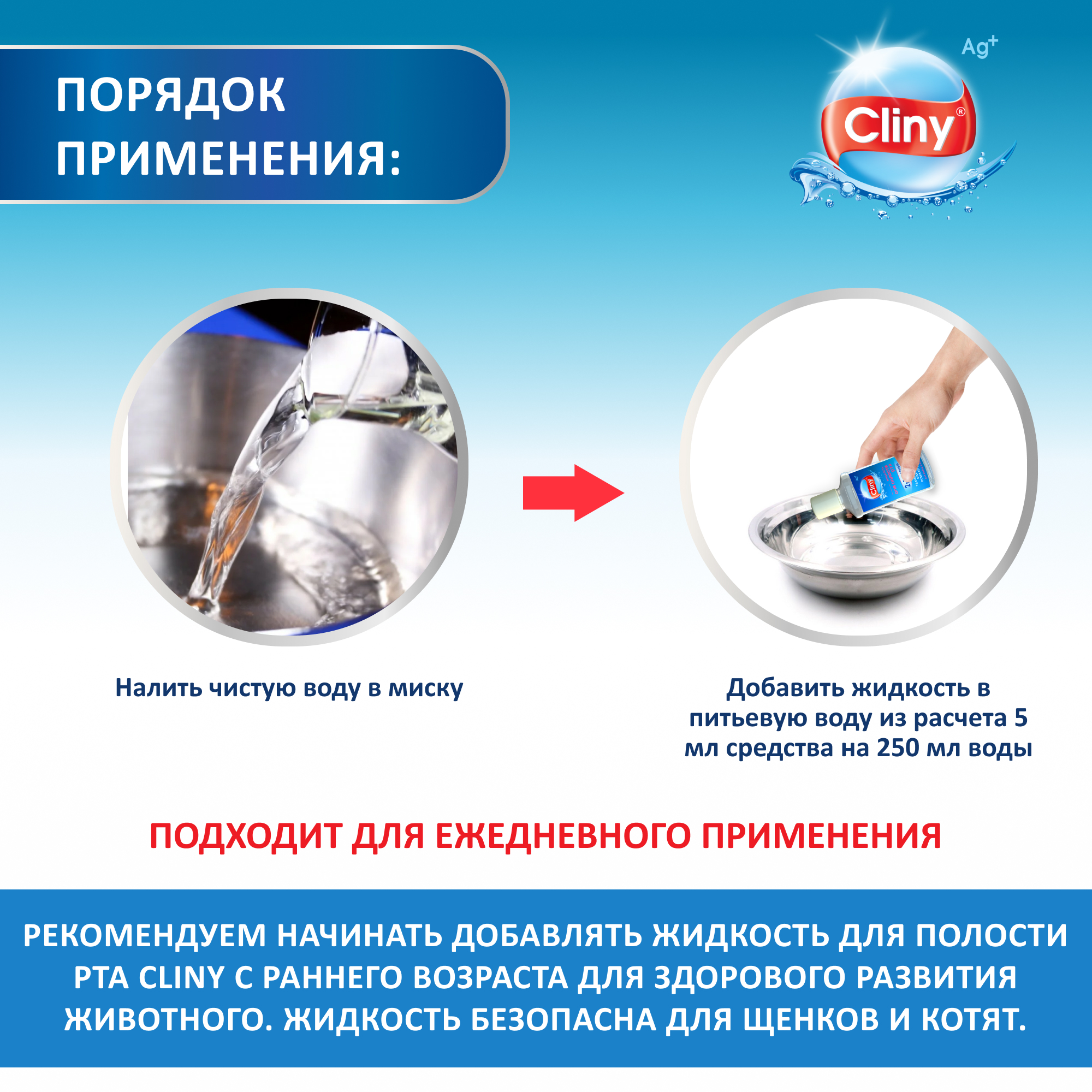 Жидкость для кошек и собак Cliny для полости рта 300мл 52671 - фото 5