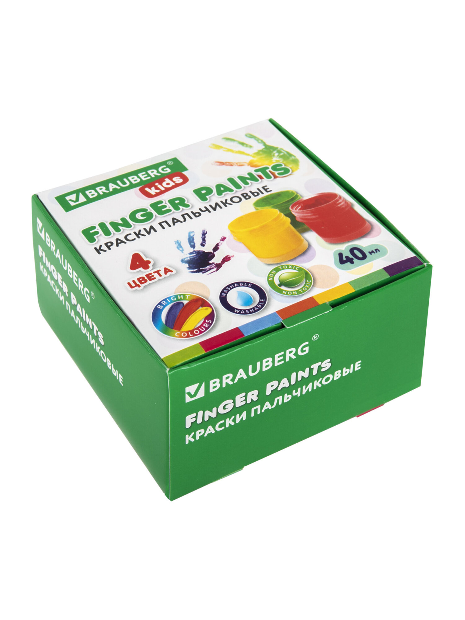 Краски пальчиковые Brauberg 4 цв. - фото 10