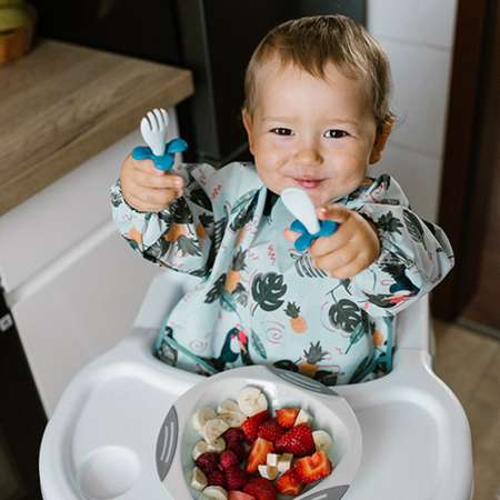 Набор посуды Babyono Ложечка и вилочка 3 мл 2 шт. в ассортименте
