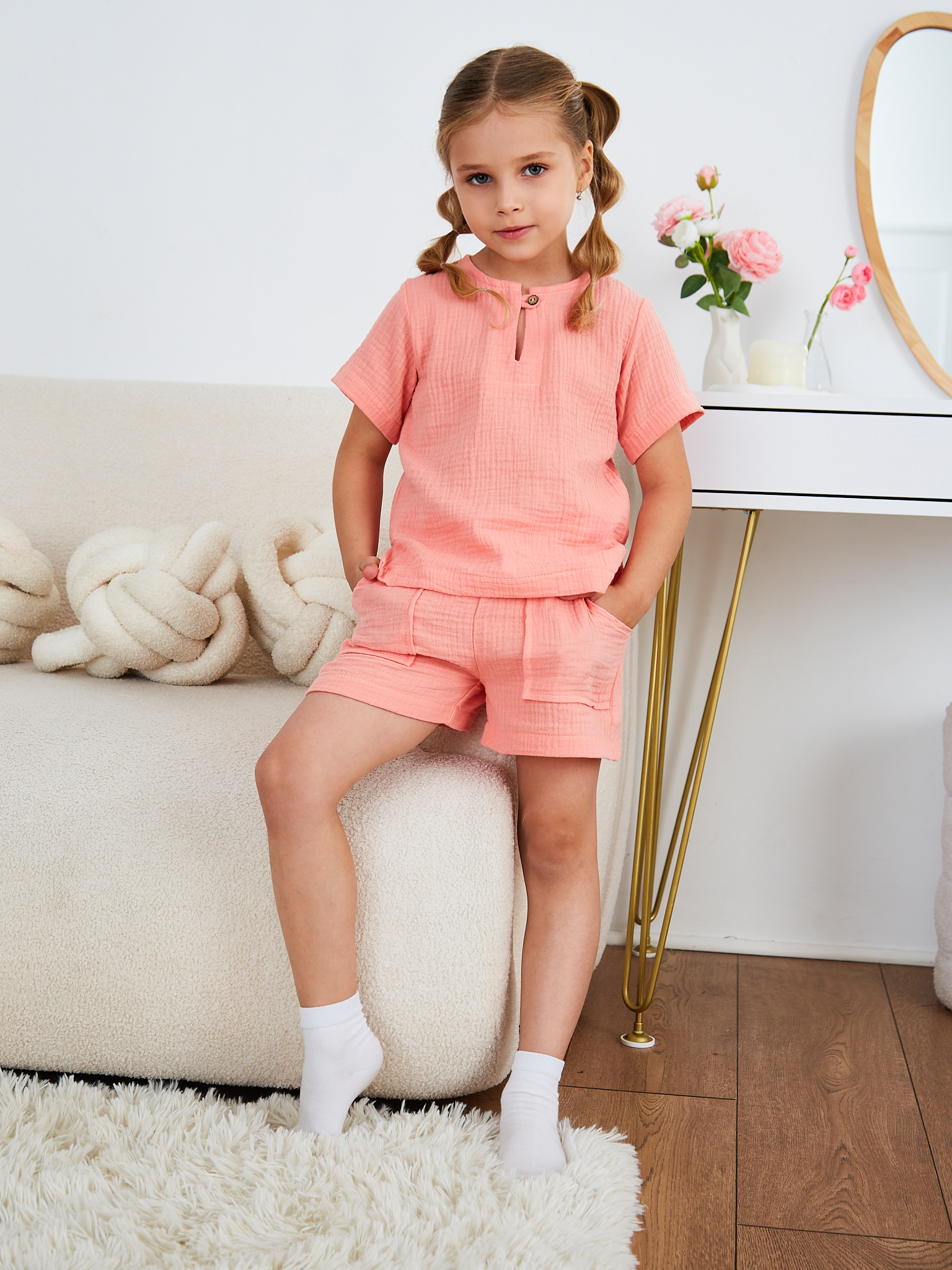 Костюм MOUN Комплект_муслин_персик - фото 17