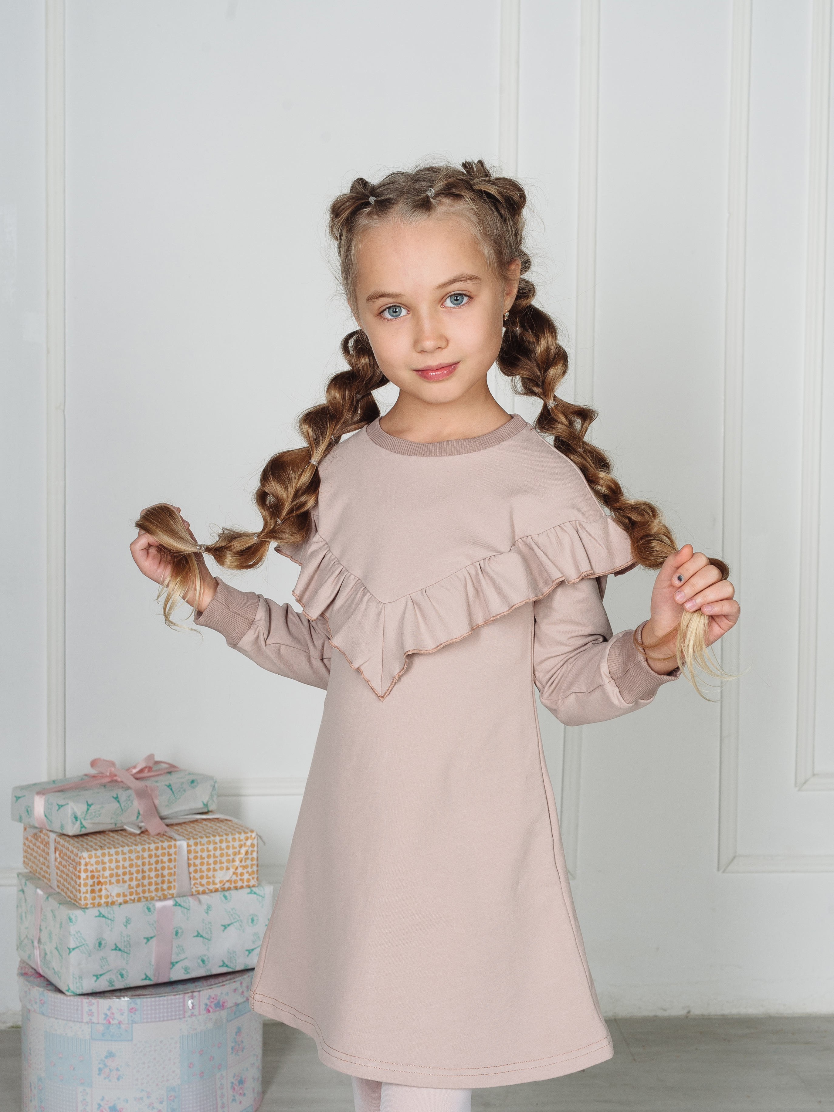 Платье MiloTa ПФ03/бежевый - фото 1