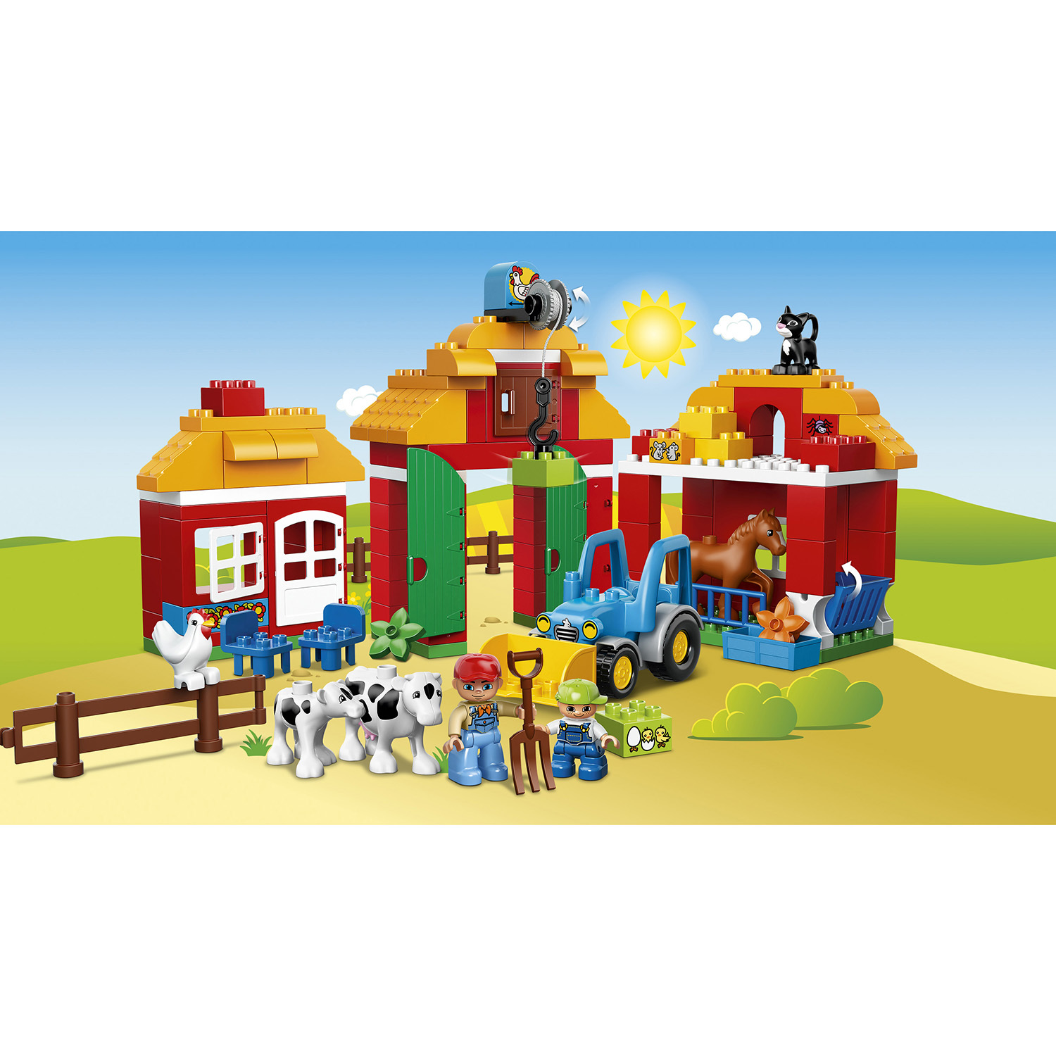 Конструктор LEGO DUPLO Большая ферма блочный - фото 5