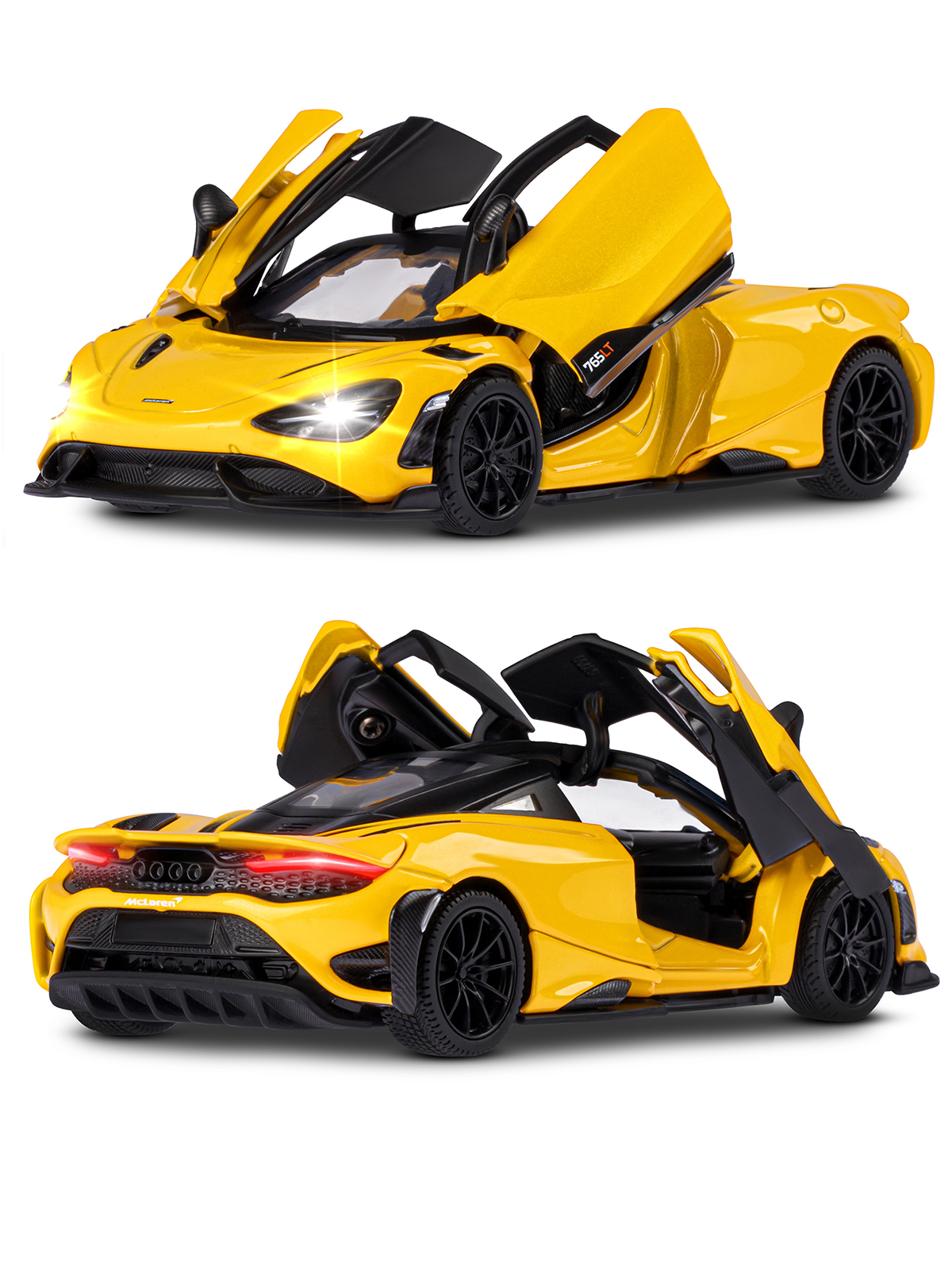 Автомобиль АВТОпанорама McLaren 765 LT 1:32 JB1251597 - фото 8