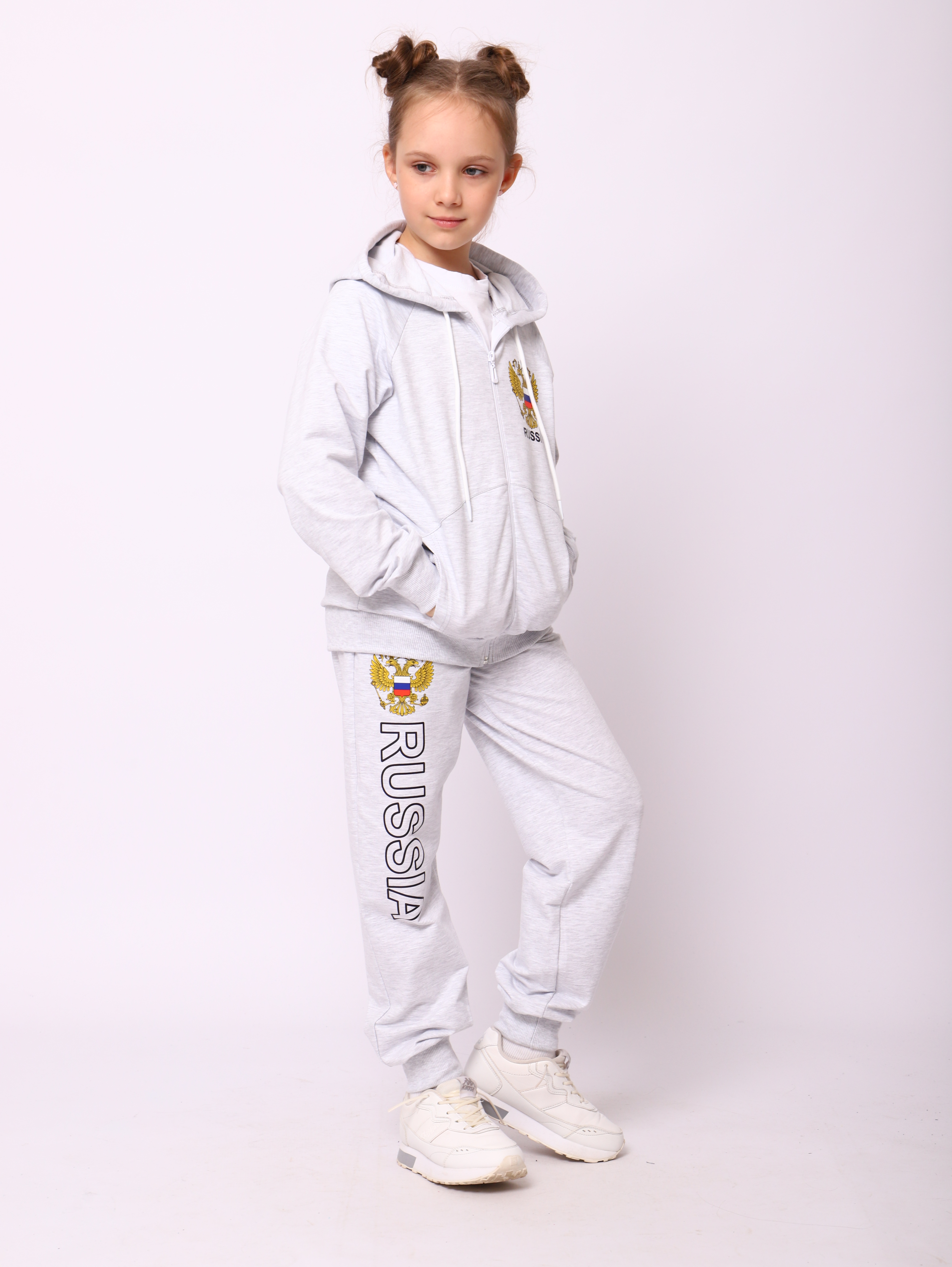 Костюм ЛАДОШКИ Костюм Марафон Серый Меланж - фото 13