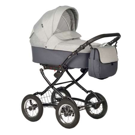 Коляска люлька Indigo Blues Classic 03 серый