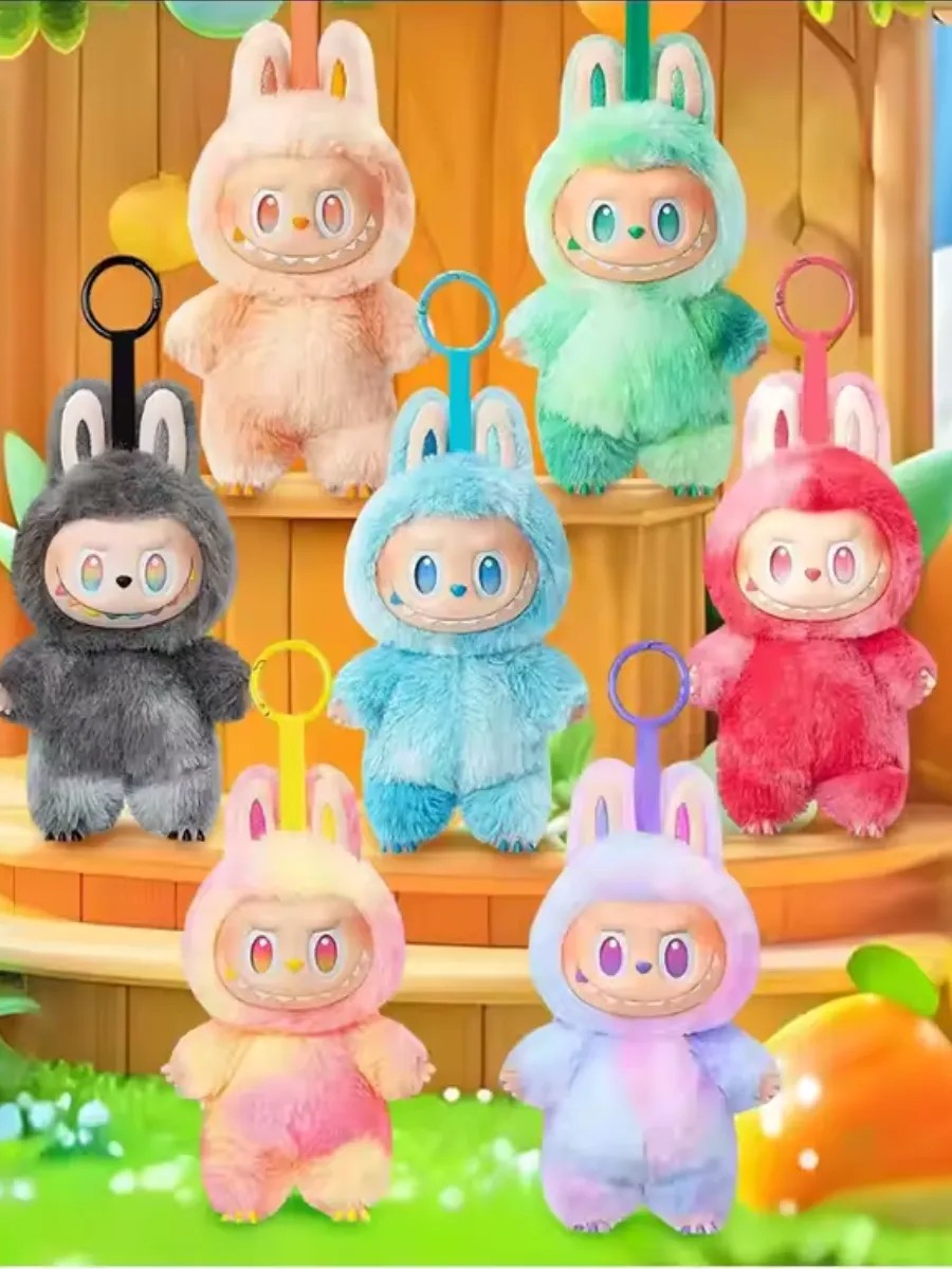 Мягкая игрушка ТОТОША Радужный Лабубу брелок 4 серия 17 см - фото 5