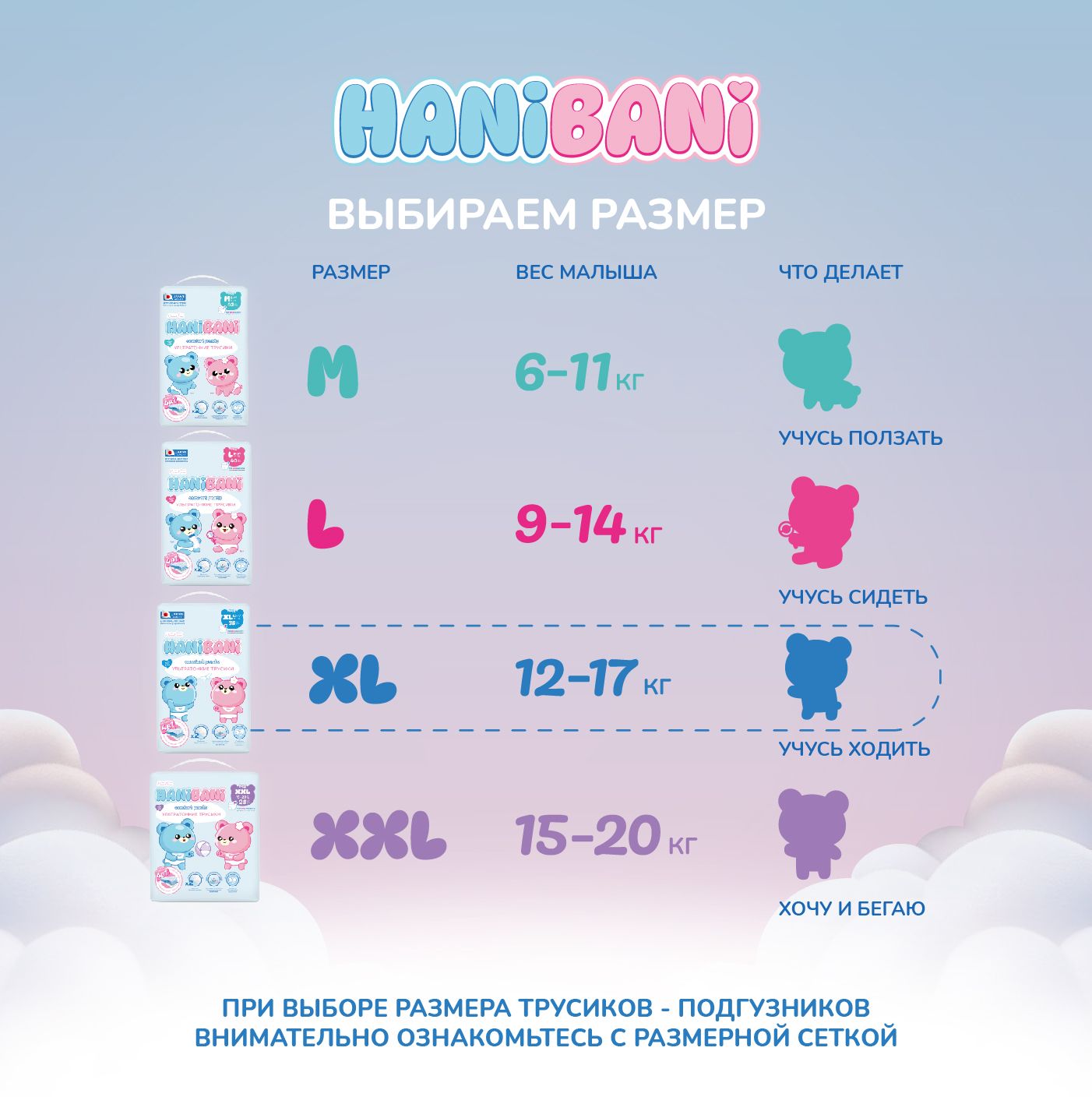 Подгузники HANIBANI Comfort XL (12-17 кг) 38 шт. - фото 11