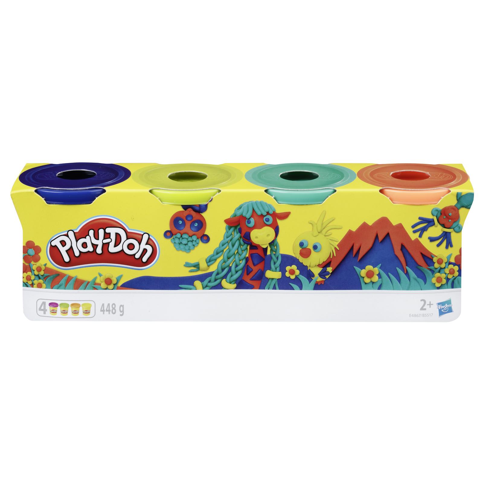 Пластилин Play-Doh 4 цв. в ассортименте - фото 5