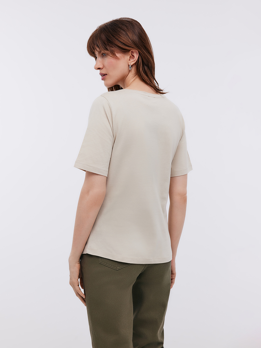 Футболка Baon B2324084/ALMOND - фото 3