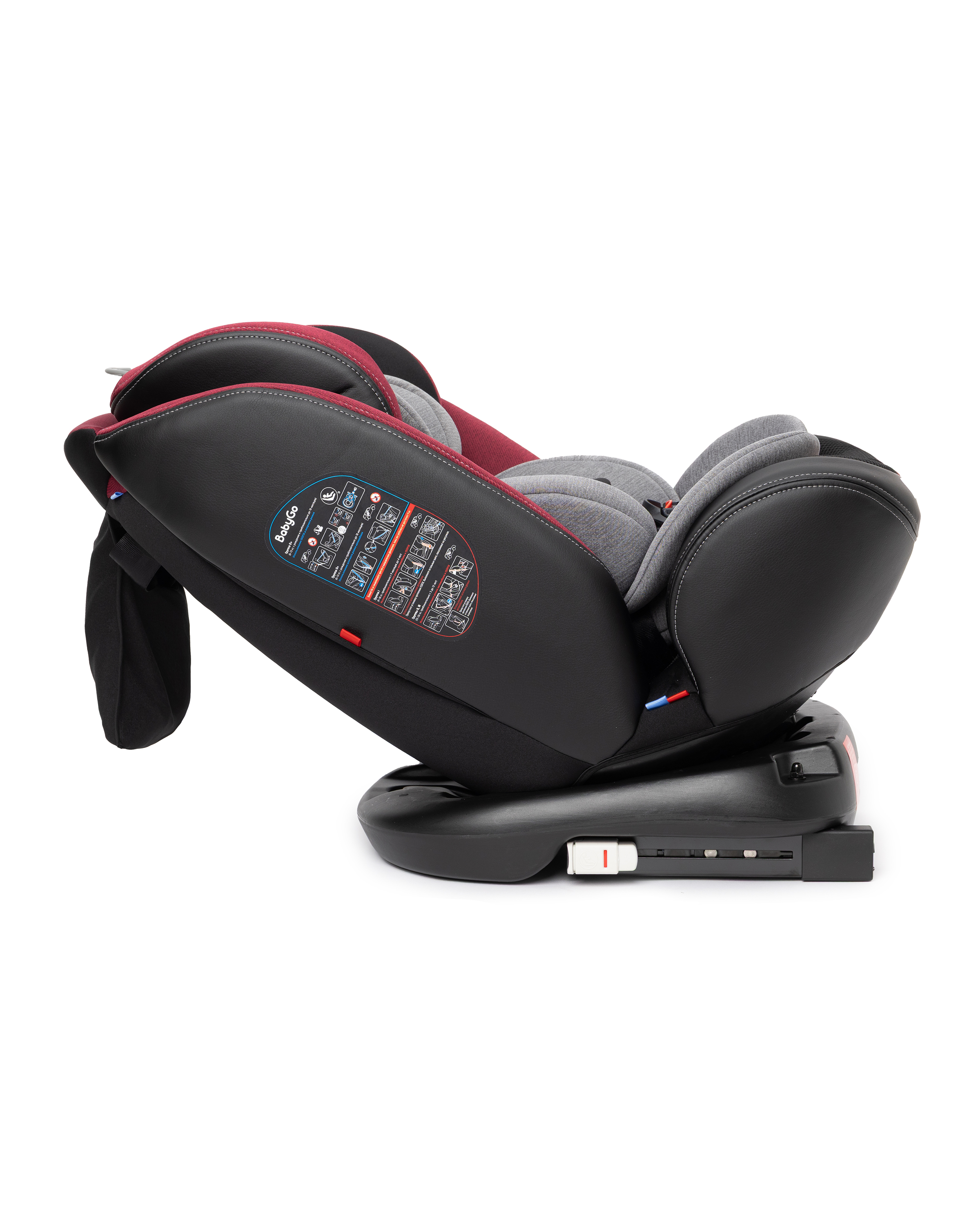 Автокресло BabyGo Multi-Stage New Isofix 0+/1/2/3 (0-36 кг) красный - фото 25