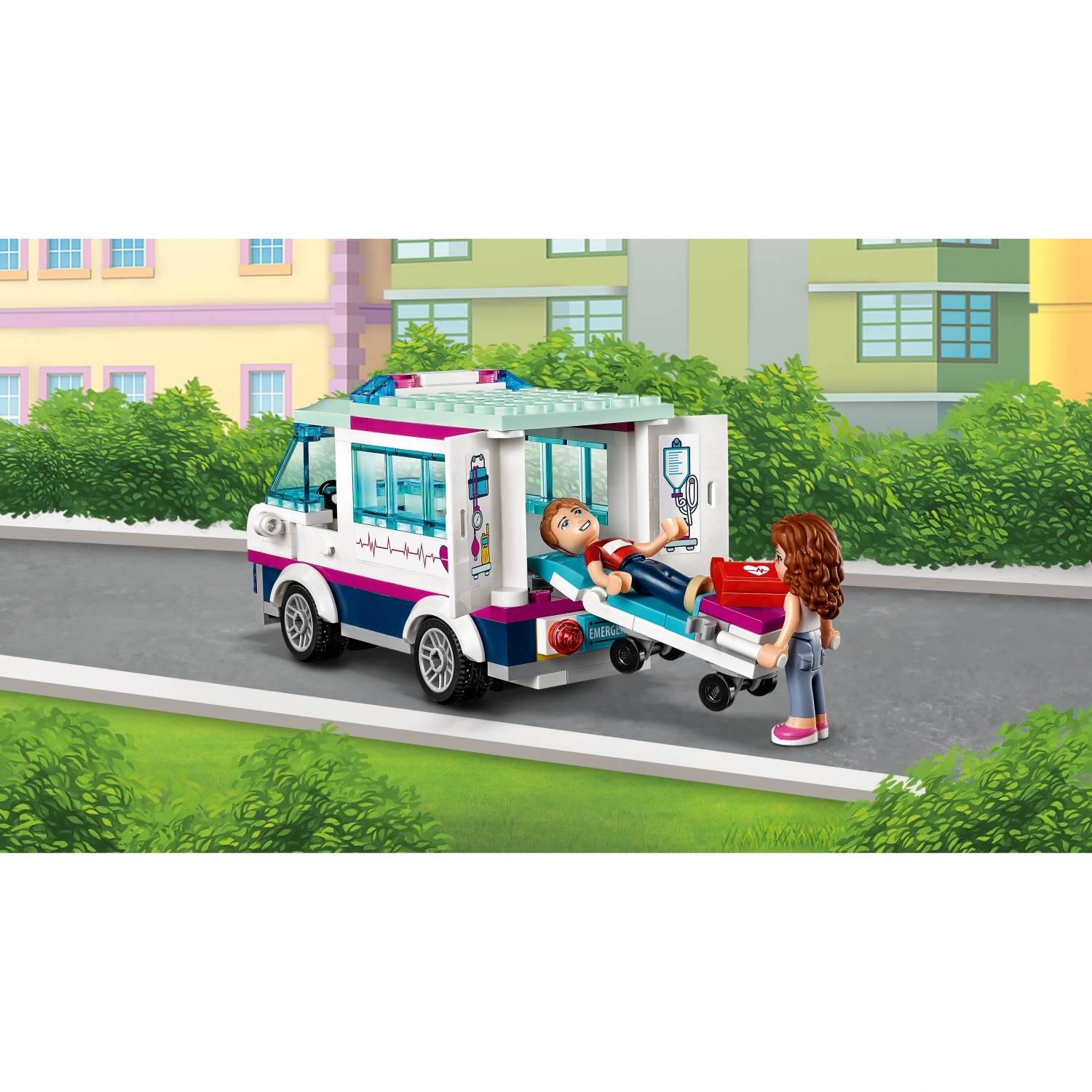 Конструктор LEGO Friends Клиника Хартлейк-Сити блочный - фото 6