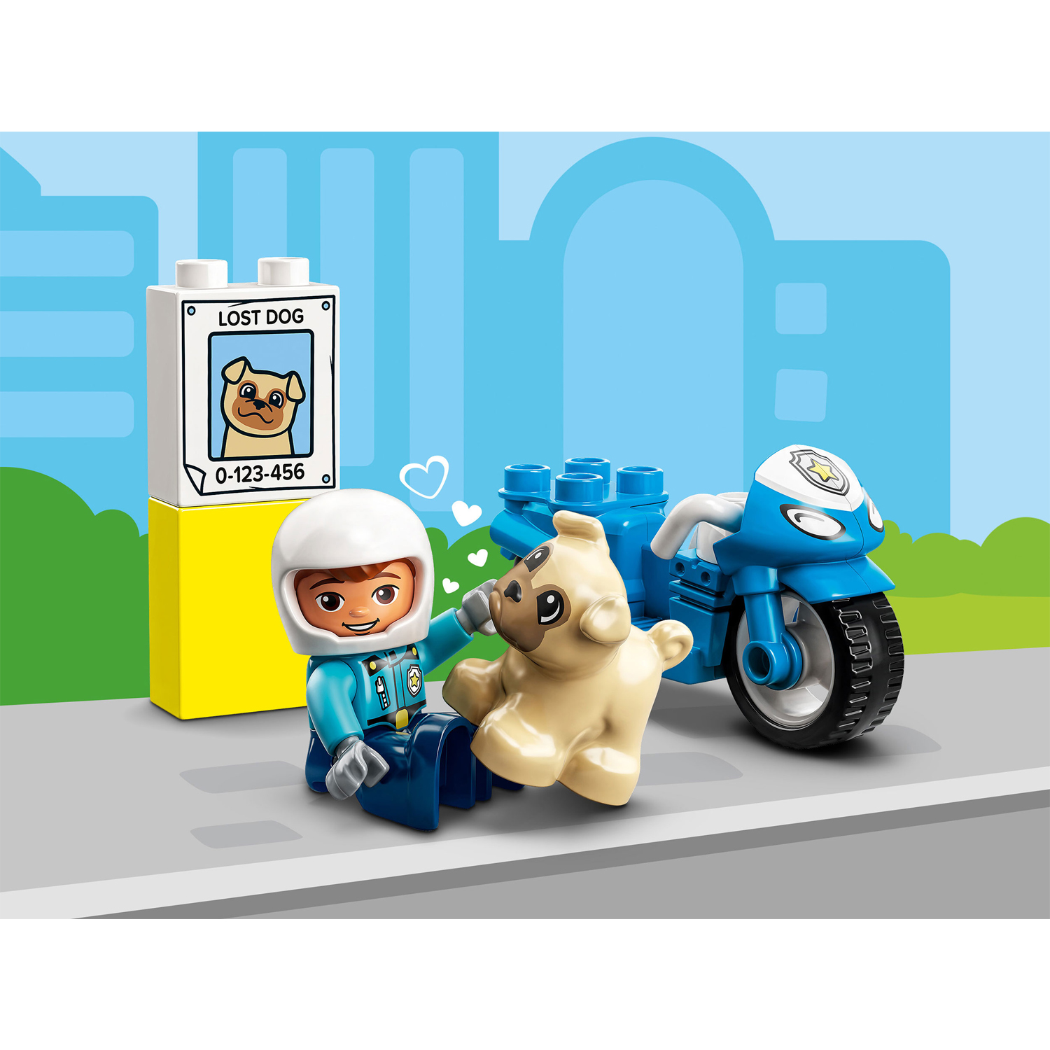 Конструктор LEGO DUPLO Полицейский мотоцикл - фото 7