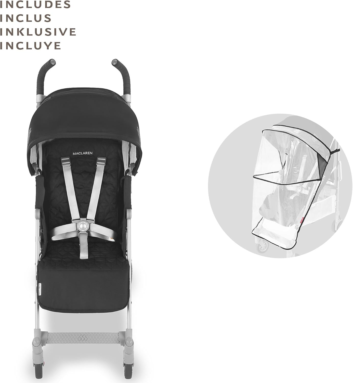 Коляска прогулочная Maclaren Quest Black/Silver - фото 11