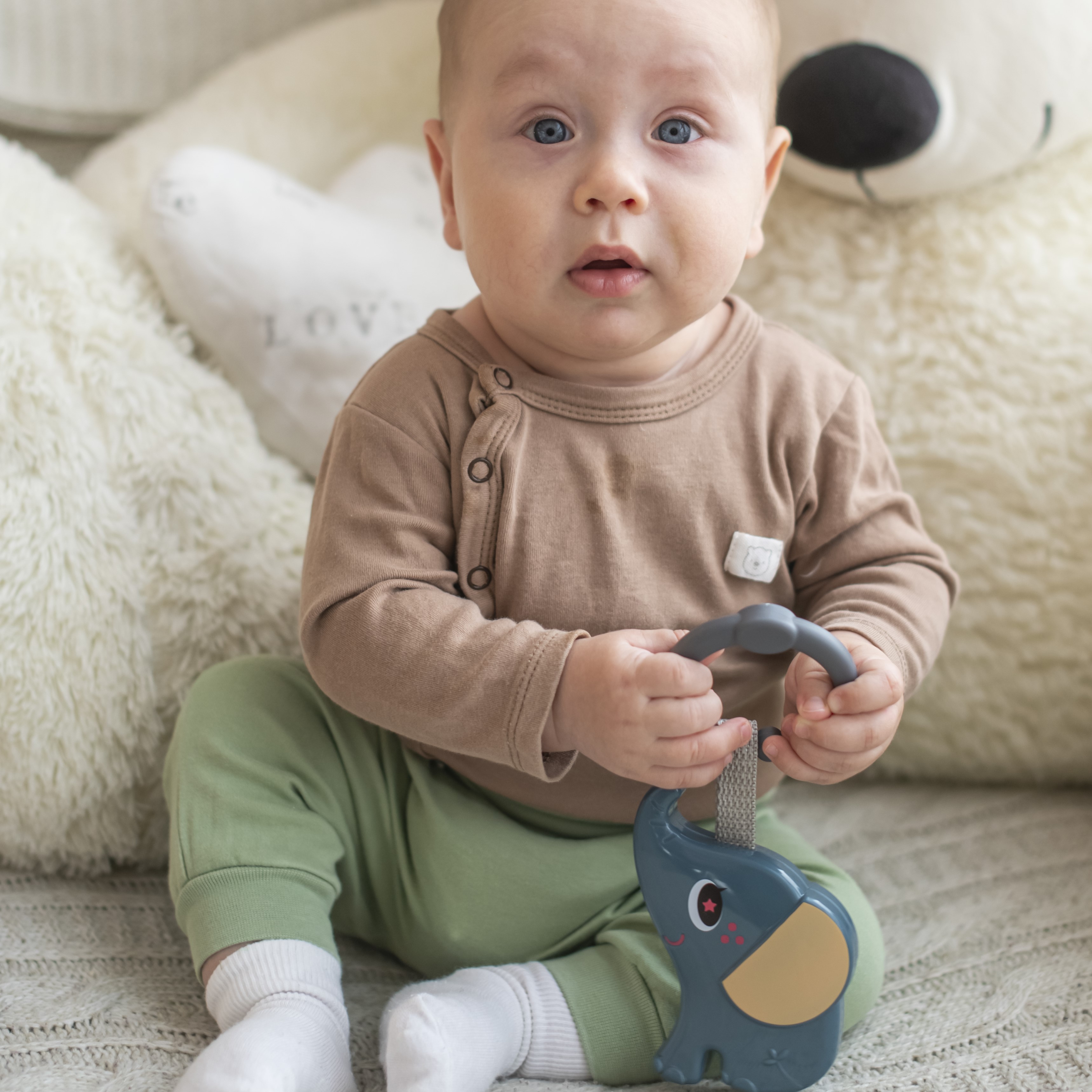 Игрушка Uviton погремушка Elephant Martin в ассортименте - фото 4
