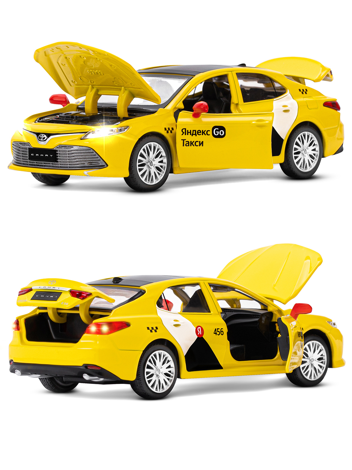 Автомобиль Яндекс GO Toyota Camry Такси озвучено Алисой 1:34 JB1251482 - фото 10