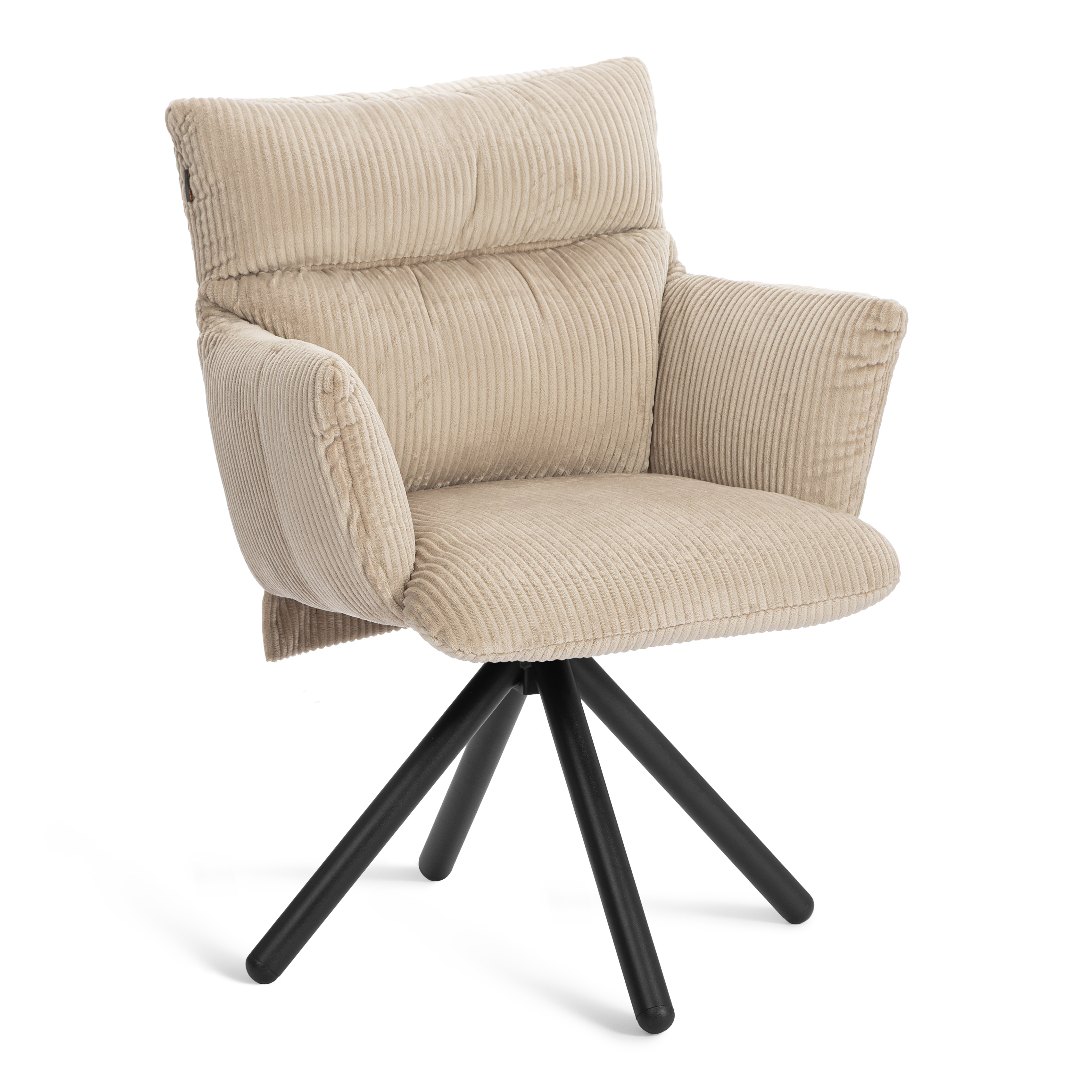 Изображение товара Стул TETCHAIR Флаффи вельвет бежевый