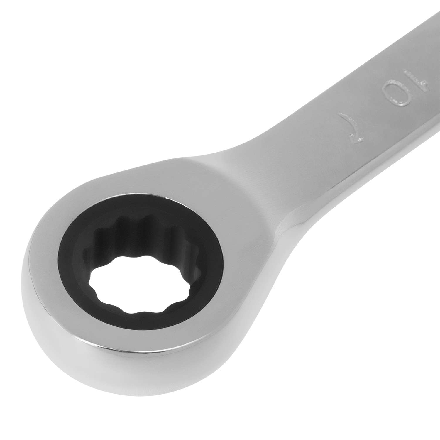 Ключ комбинированный трещоточный MATRIX 10мм CrV - фото 4